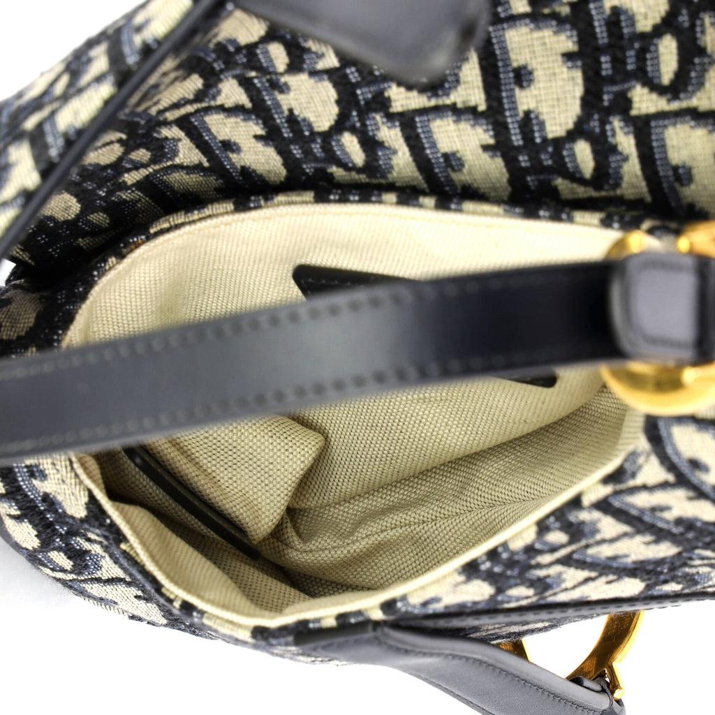 Saddle Handbag Oblique Canvas Mini