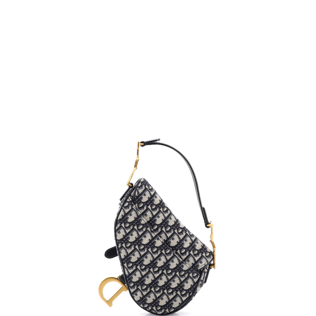 Saddle Handbag Oblique Canvas Mini