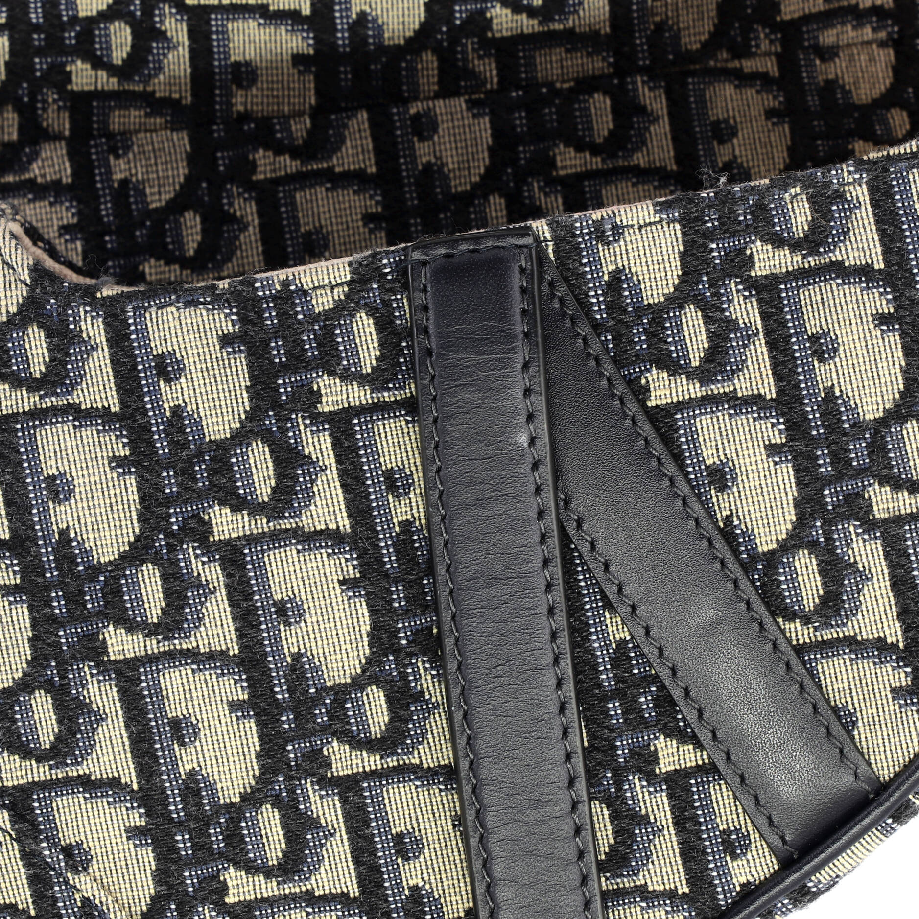 Saddle Handbag Oblique Canvas Mini
