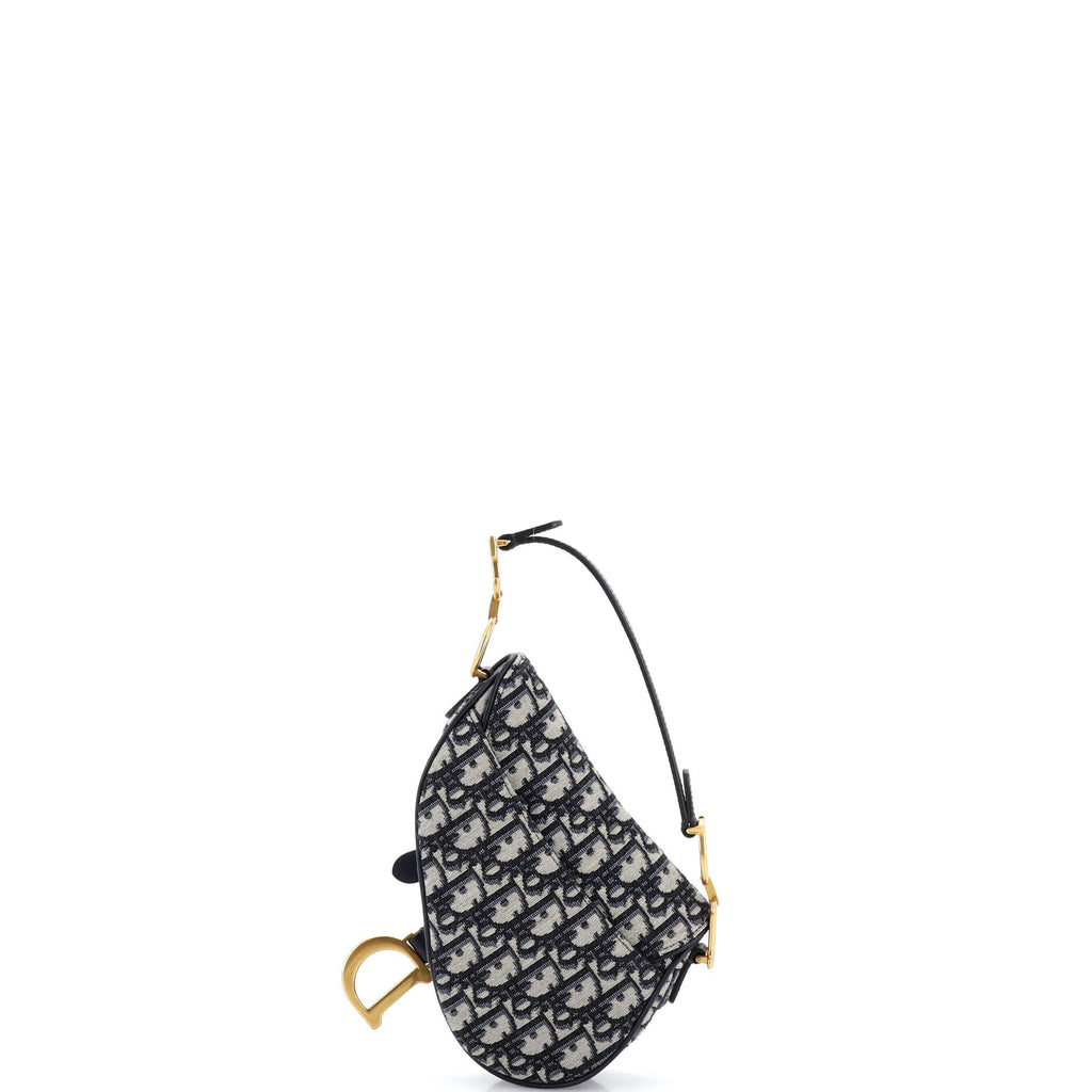 Saddle Handbag Oblique Canvas Mini