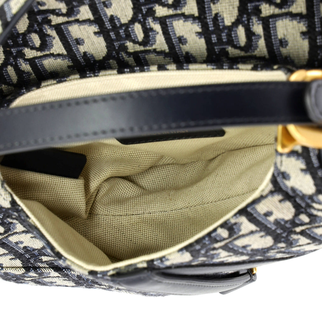 Saddle Handbag Oblique Canvas Mini
