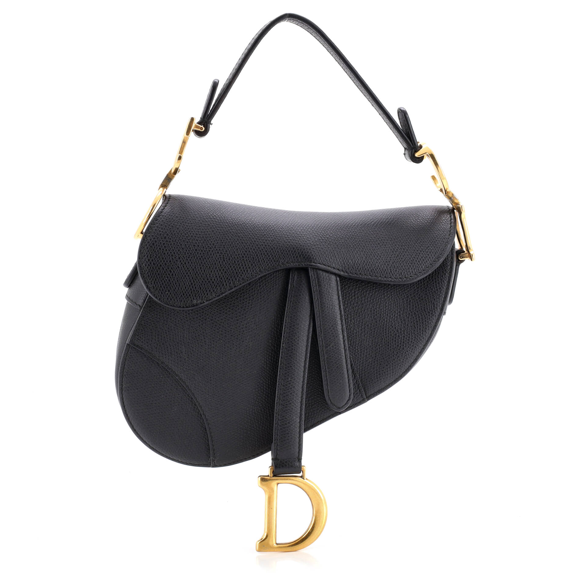 Saddle Handbag Leather Mini