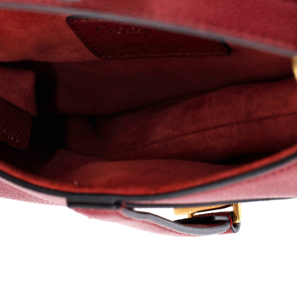 Saddle Handbag Leather Mini