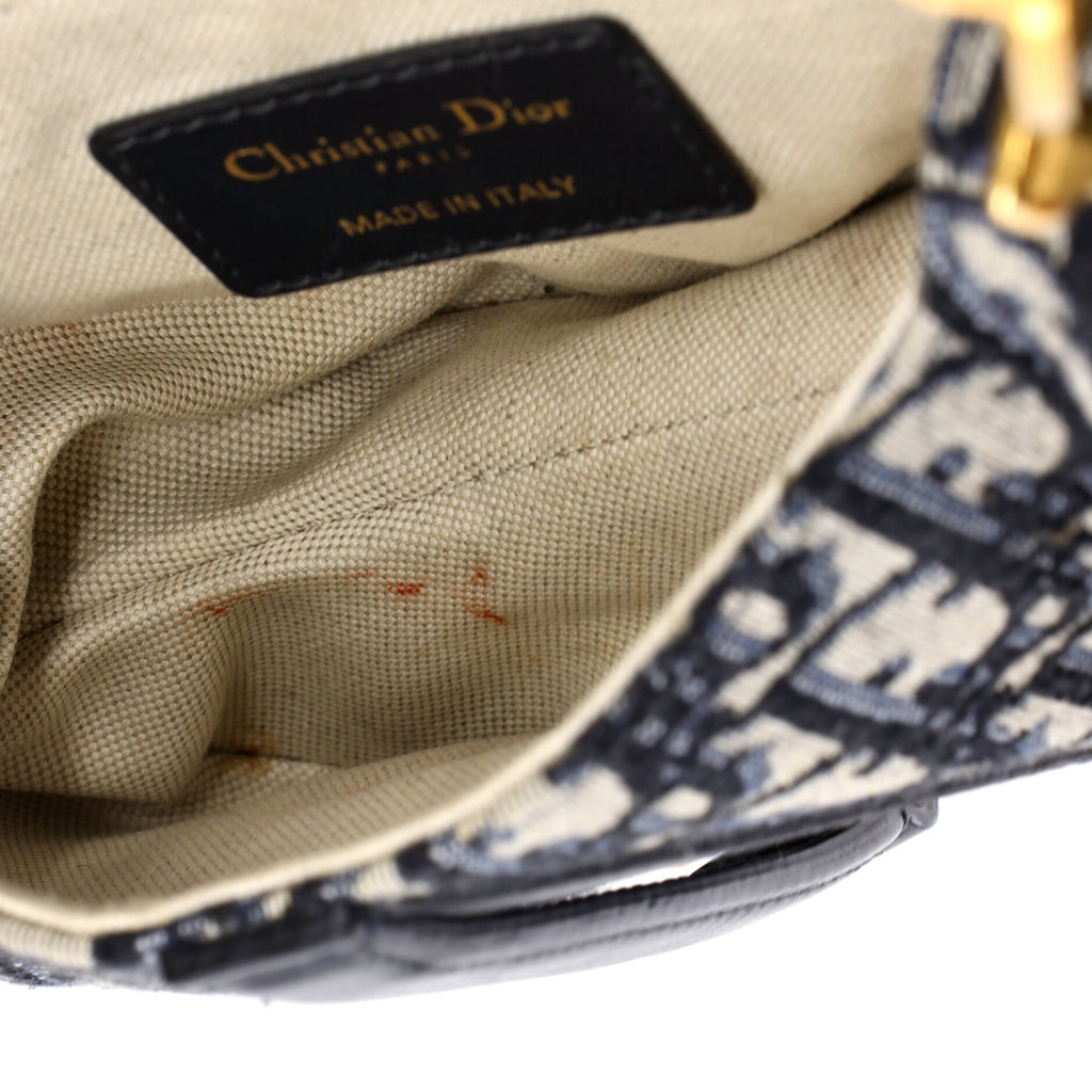 Saddle Handbag Oblique Canvas Mini