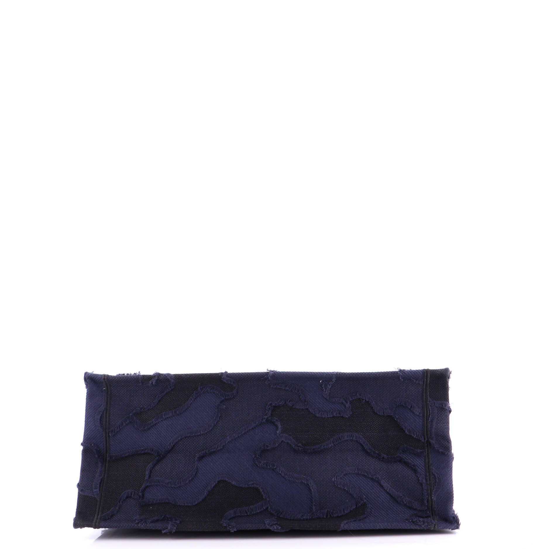 Book Tote Camouflage Embroidered Canvas Large