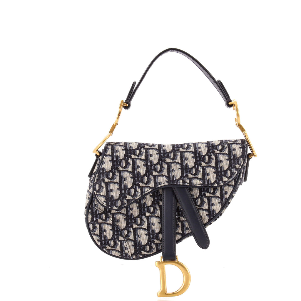 Saddle Handbag Oblique Canvas Mini