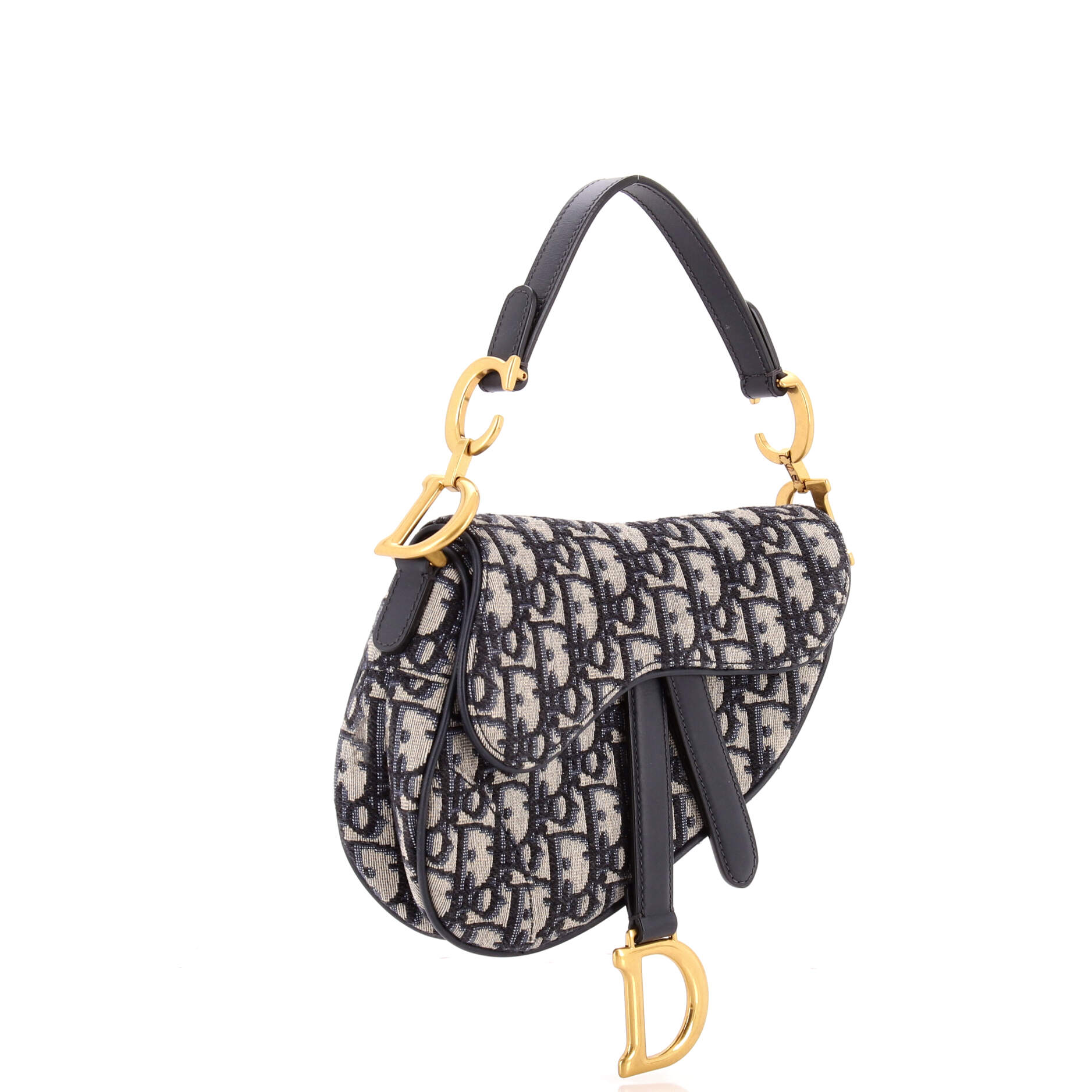 Saddle Handbag Oblique Canvas Mini