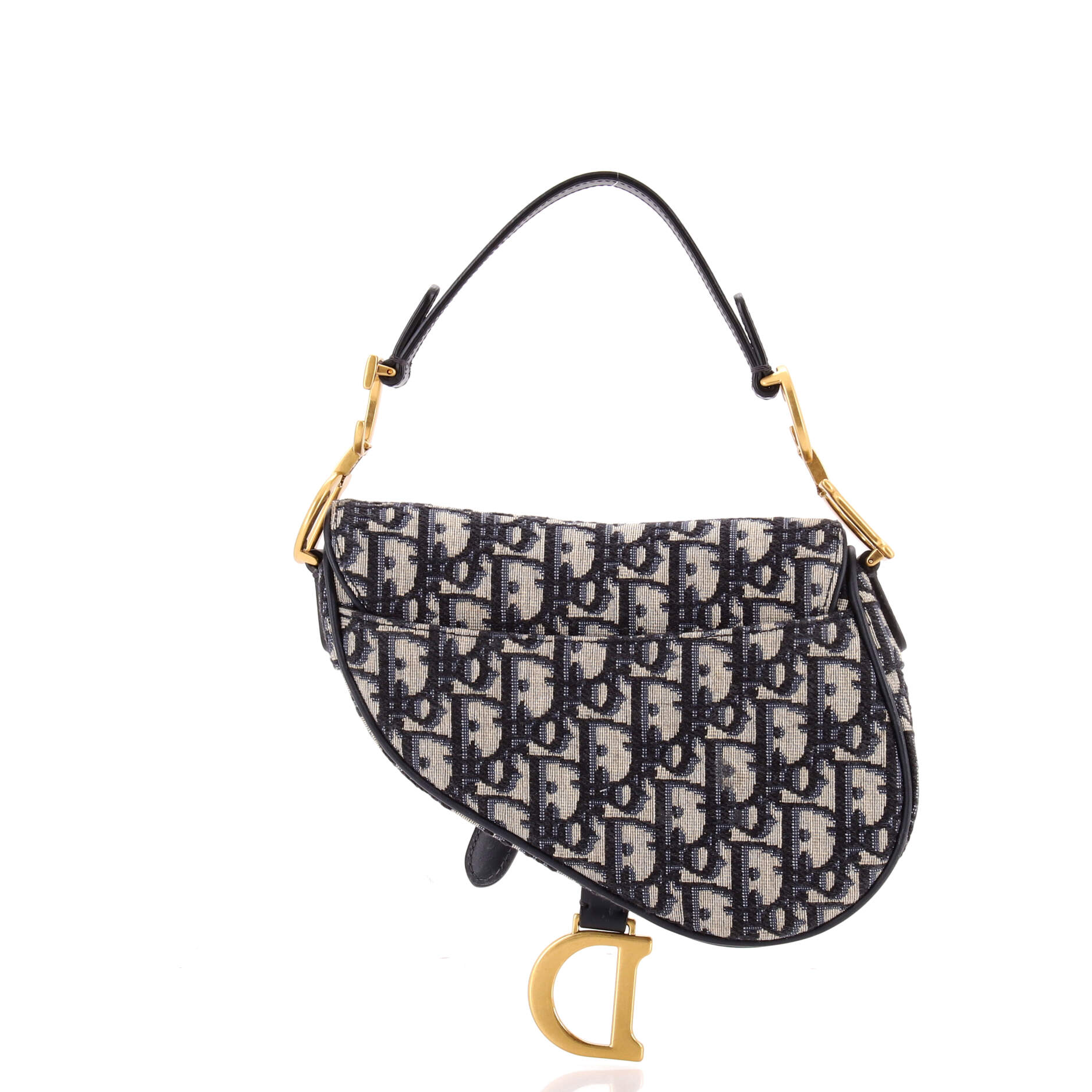 Saddle Handbag Oblique Canvas Mini