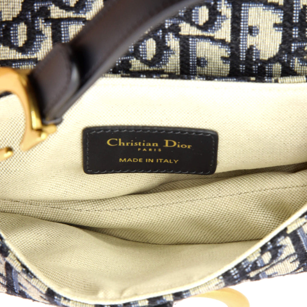 Saddle Handbag Oblique Canvas Mini