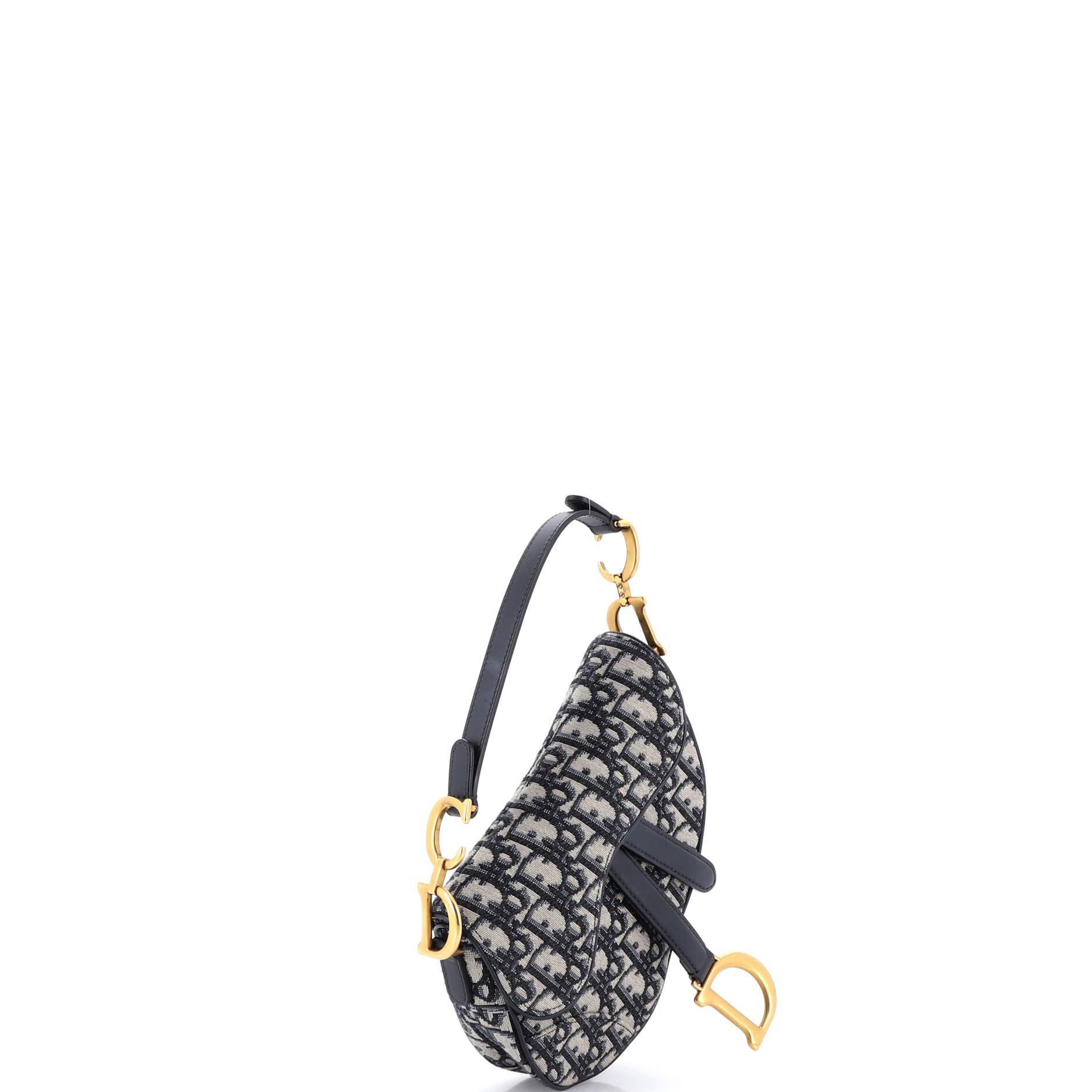 Saddle Handbag Oblique Canvas Mini