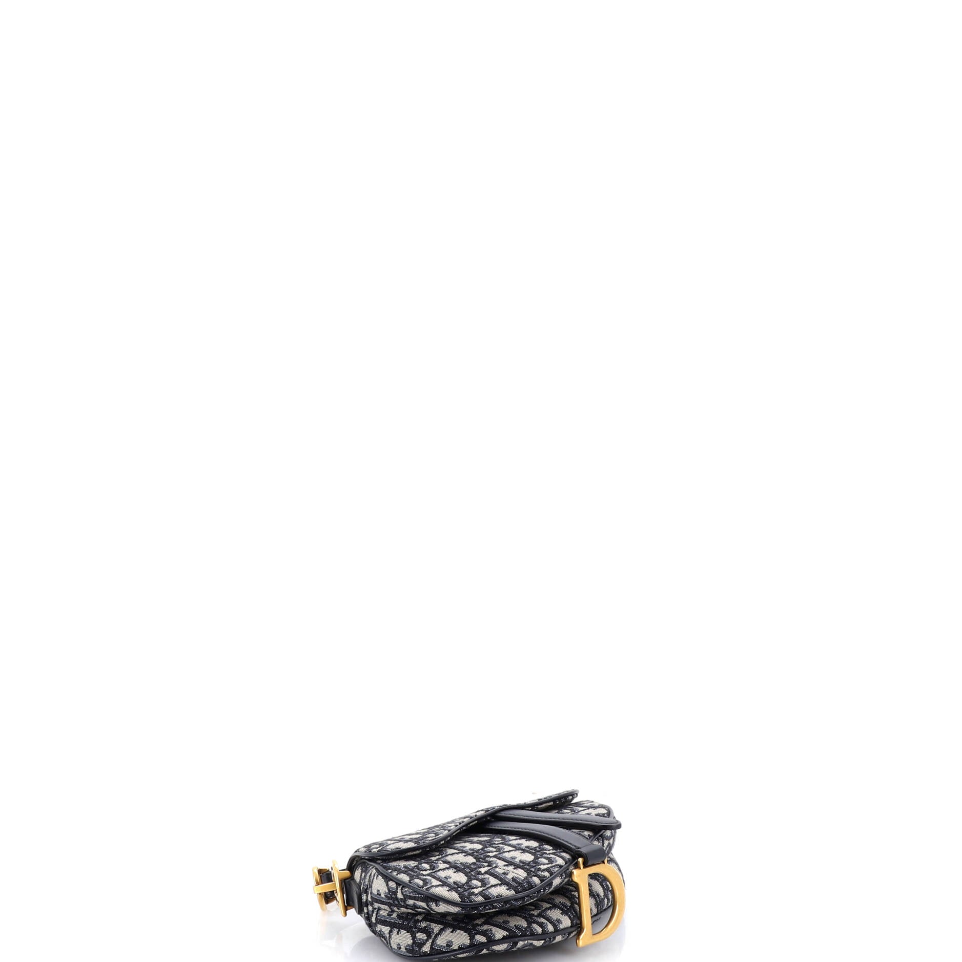 Saddle Handbag Oblique Canvas Mini