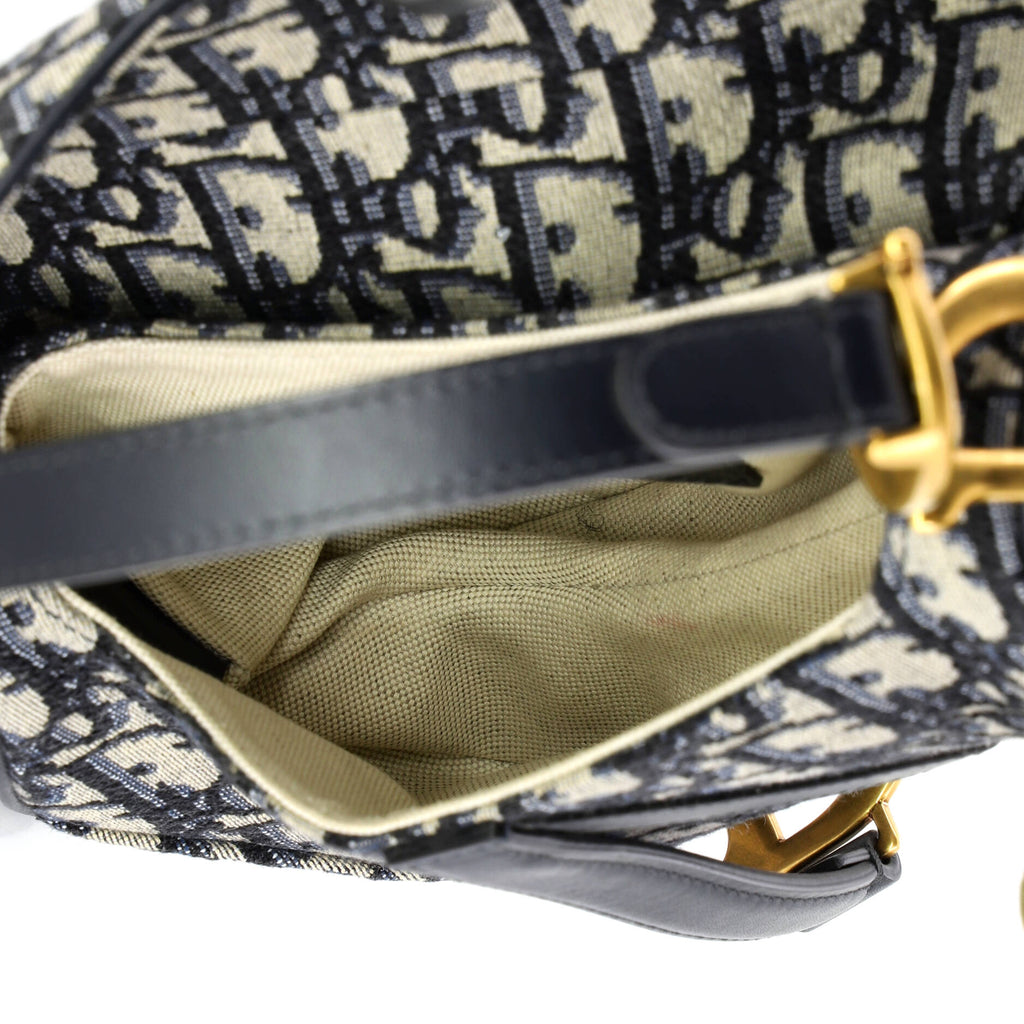 Saddle Handbag Oblique Canvas Mini