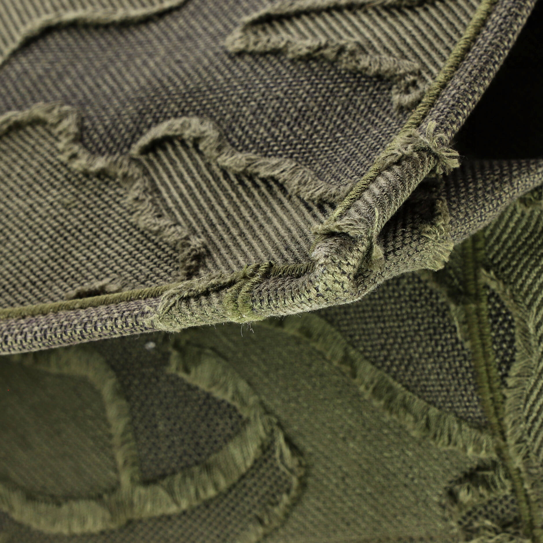 Book Tote Camouflage Embroidered Canvas Large