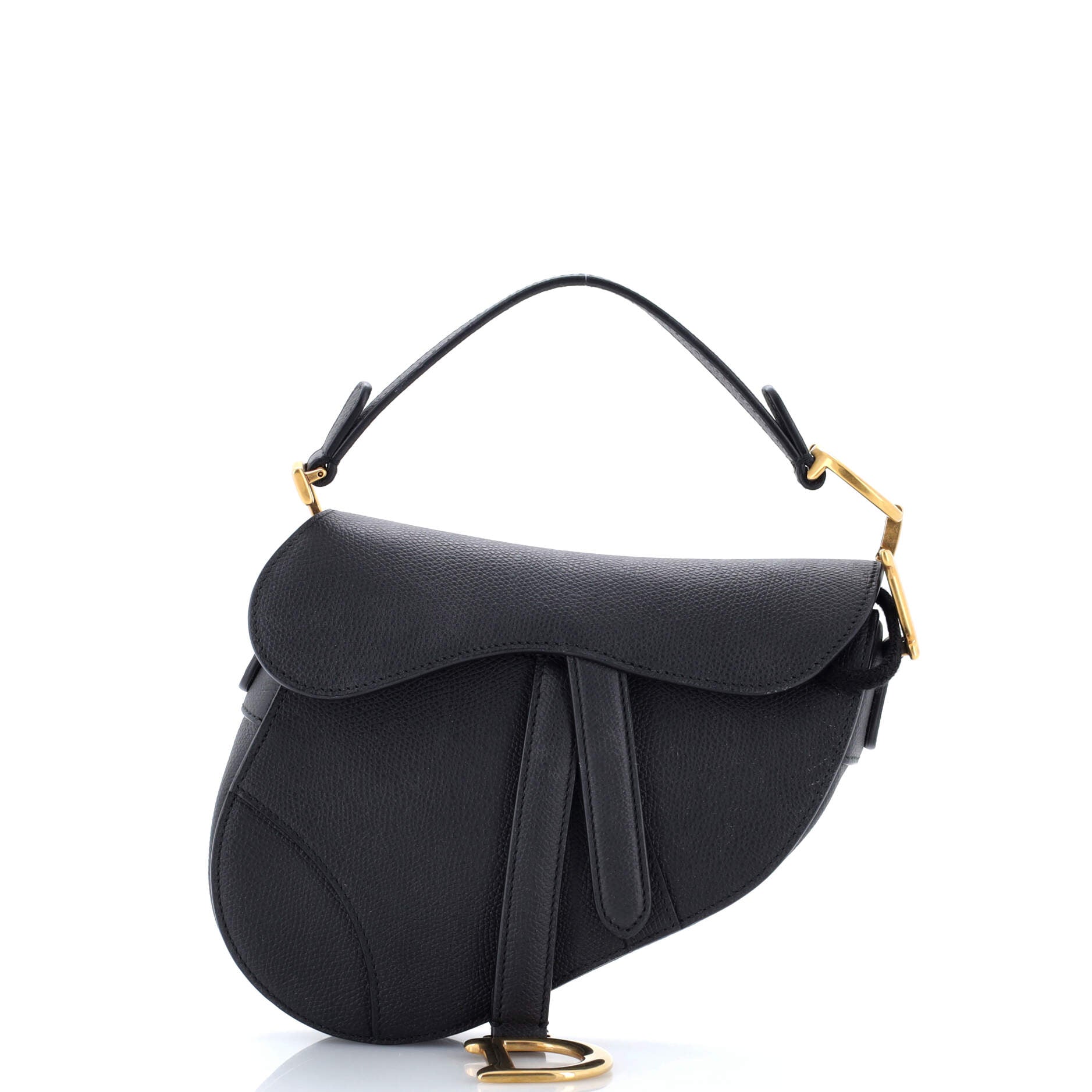 Saddle Handbag Leather Mini