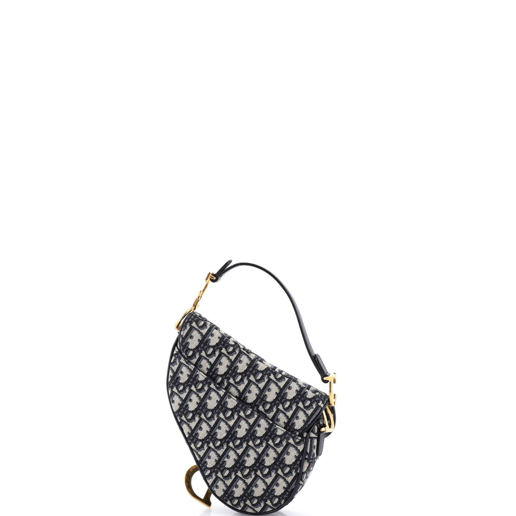 Saddle Handbag Oblique Canvas Mini