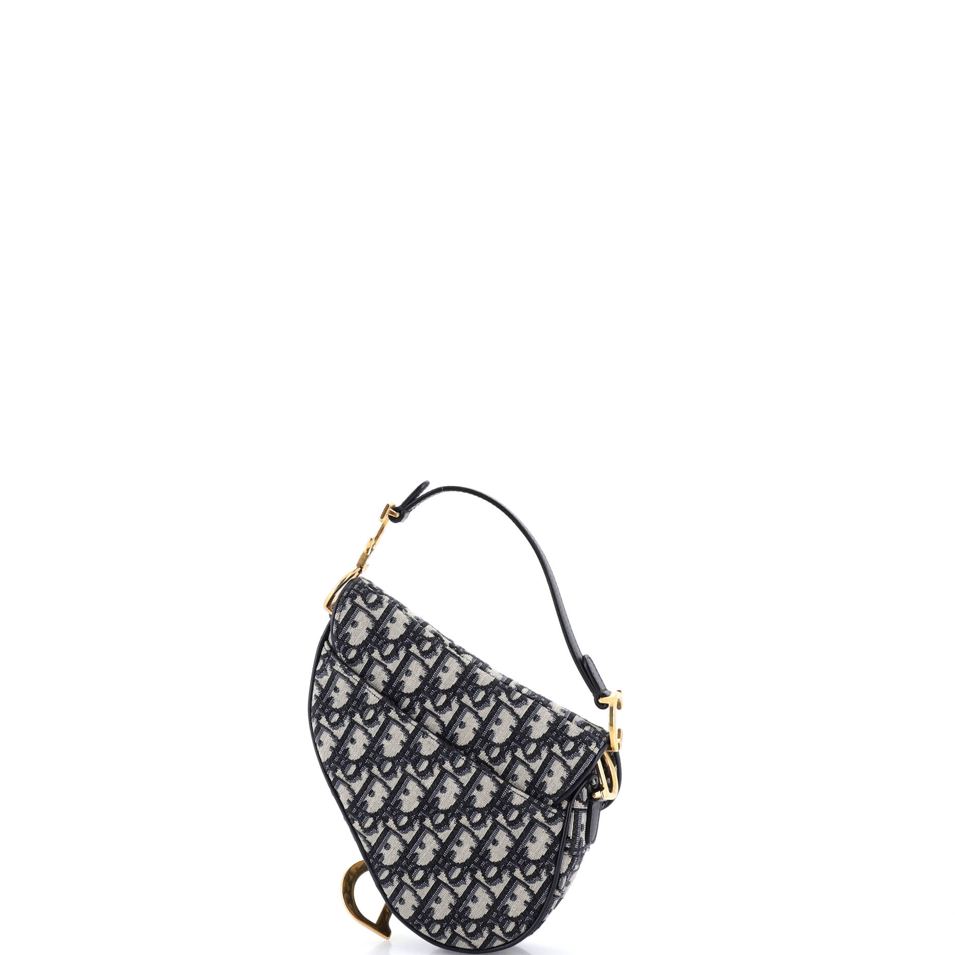 Saddle Handbag Oblique Canvas Mini