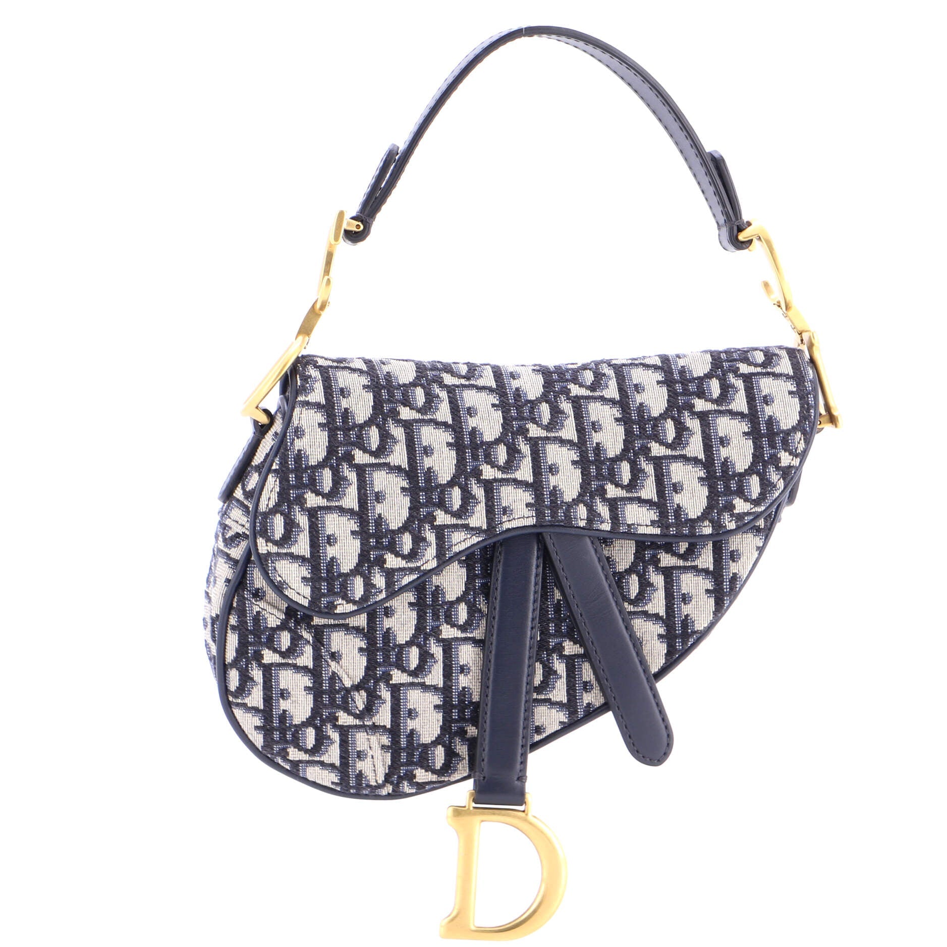 Saddle Handbag Oblique Canvas Mini