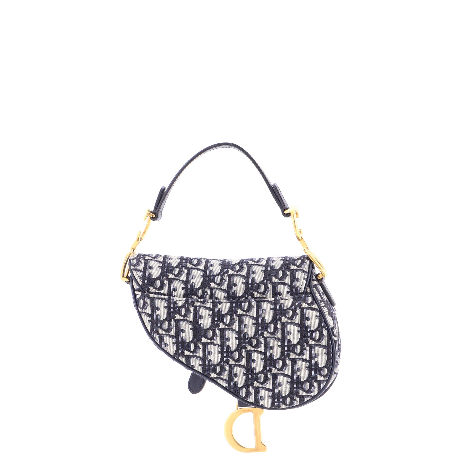 Saddle Handbag Oblique Canvas Mini