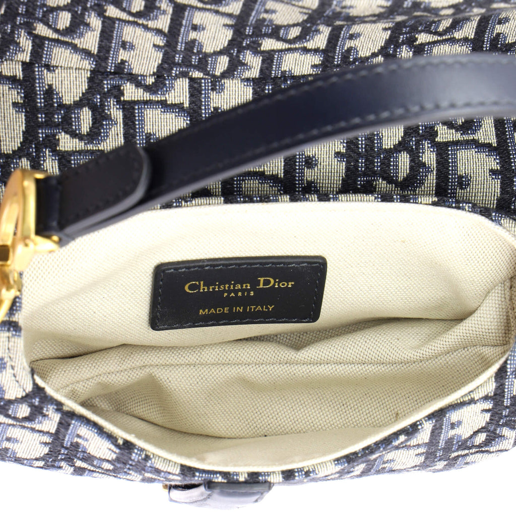 Saddle Handbag Oblique Canvas Mini