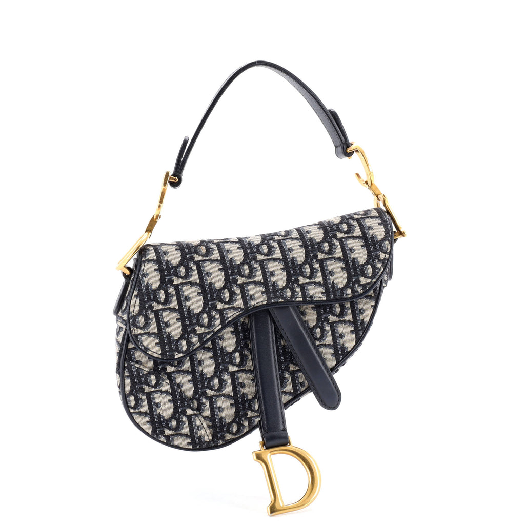 Saddle Handbag Oblique Canvas Mini