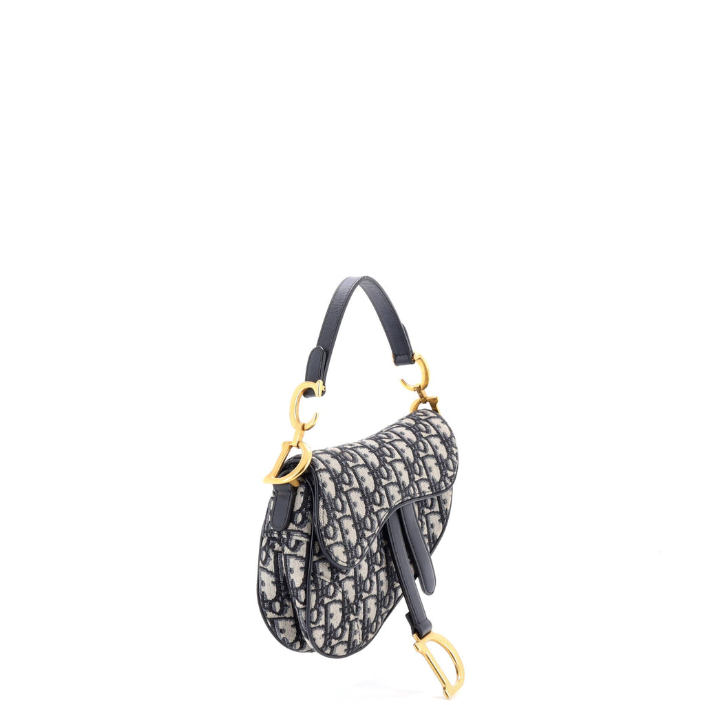 Saddle Handbag Oblique Canvas Mini