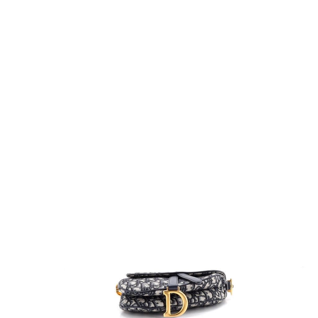 Saddle Handbag Oblique Canvas Mini
