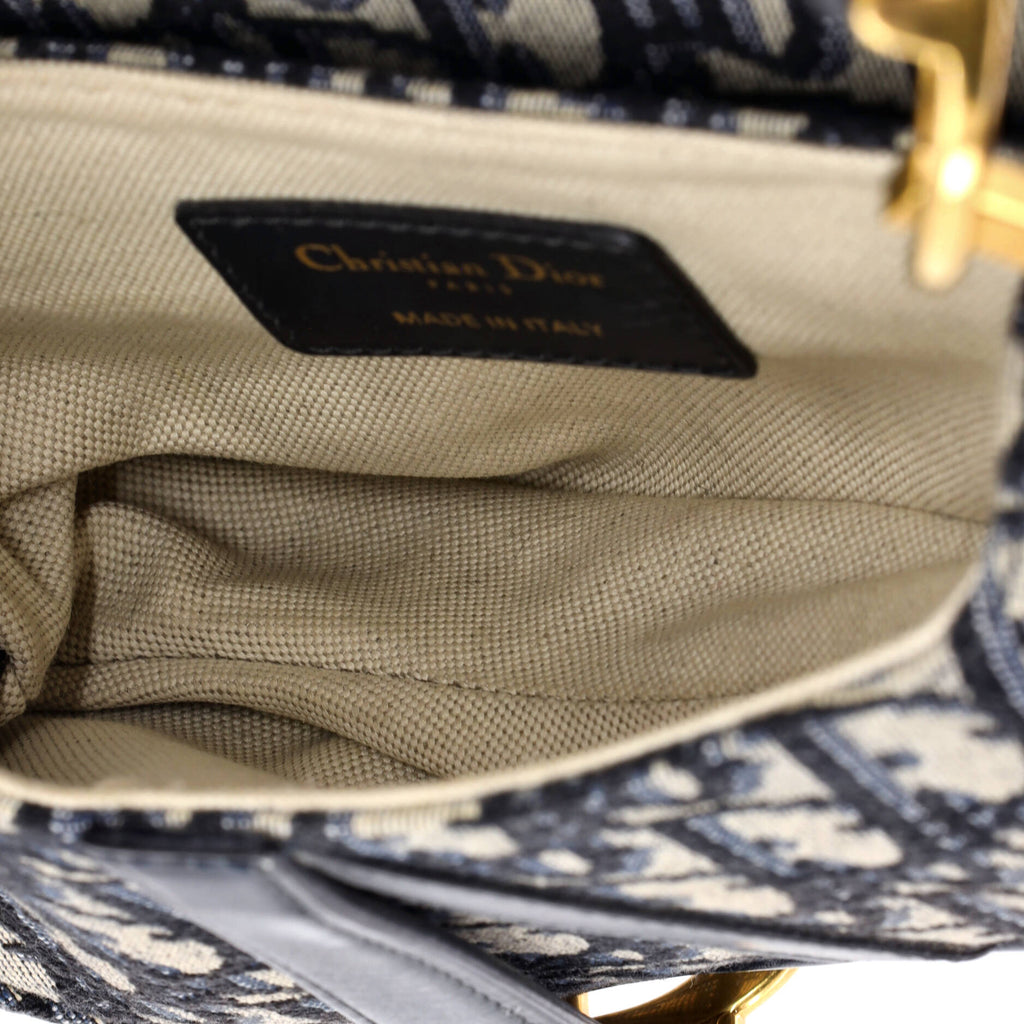 Saddle Handbag Oblique Canvas Mini