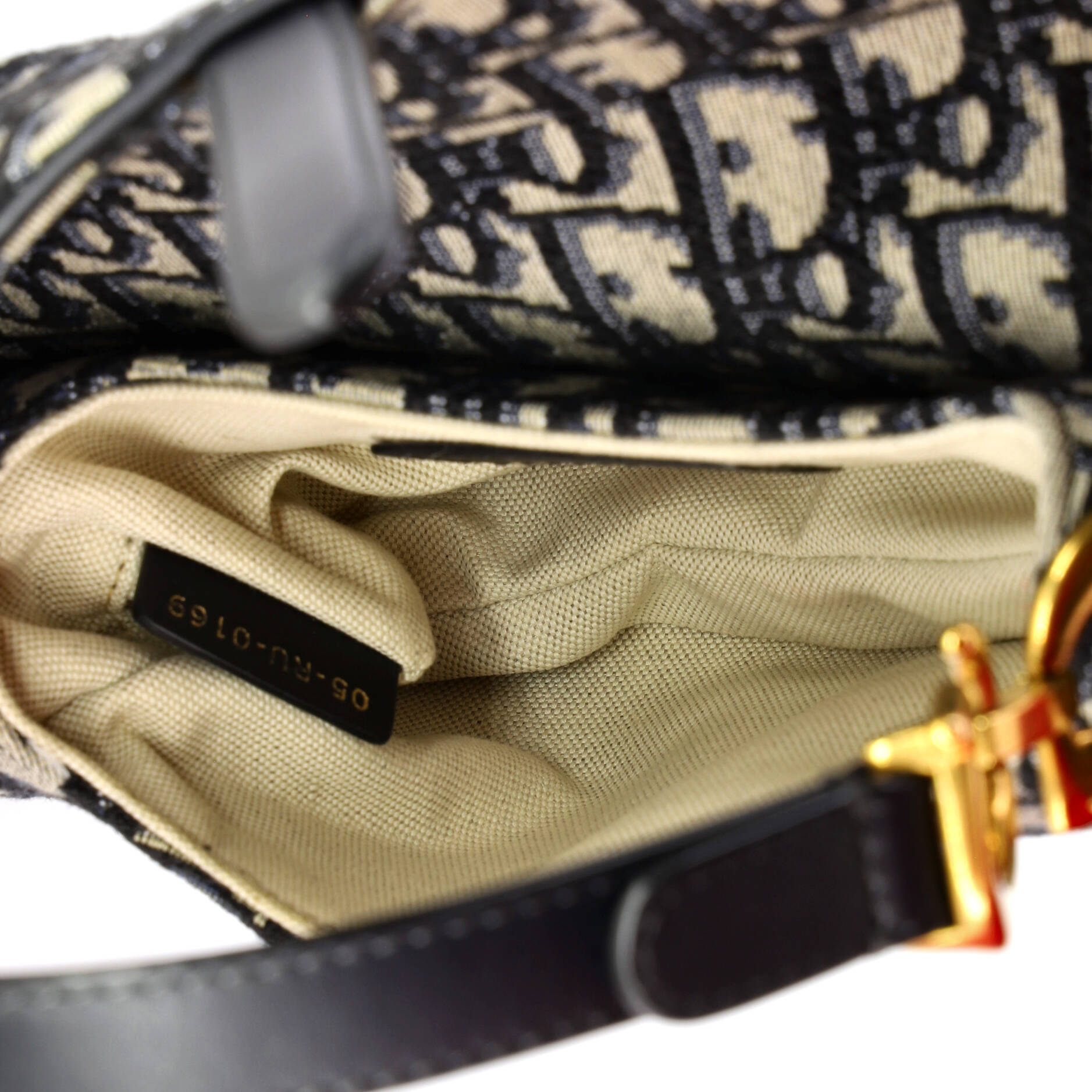Saddle Handbag Oblique Canvas Mini