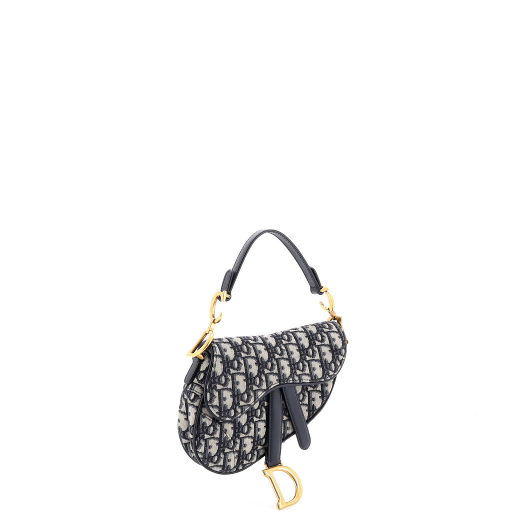 Saddle Handbag Oblique Canvas Mini