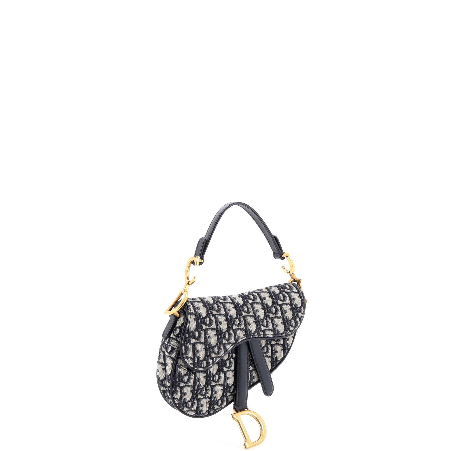 Saddle Handbag Oblique Canvas Mini