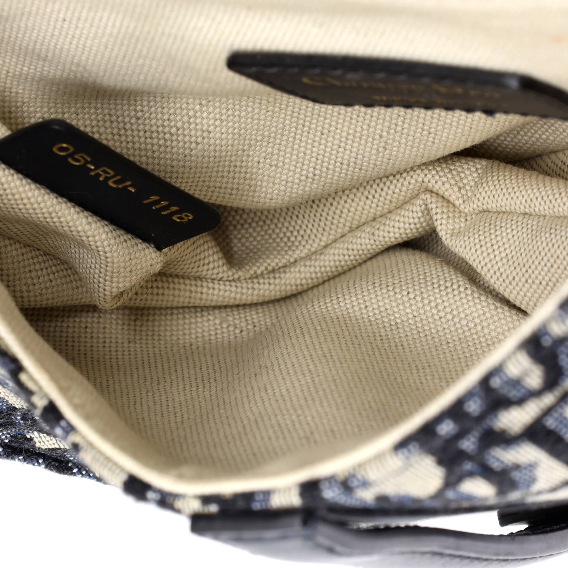 Saddle Handbag Oblique Canvas Mini
