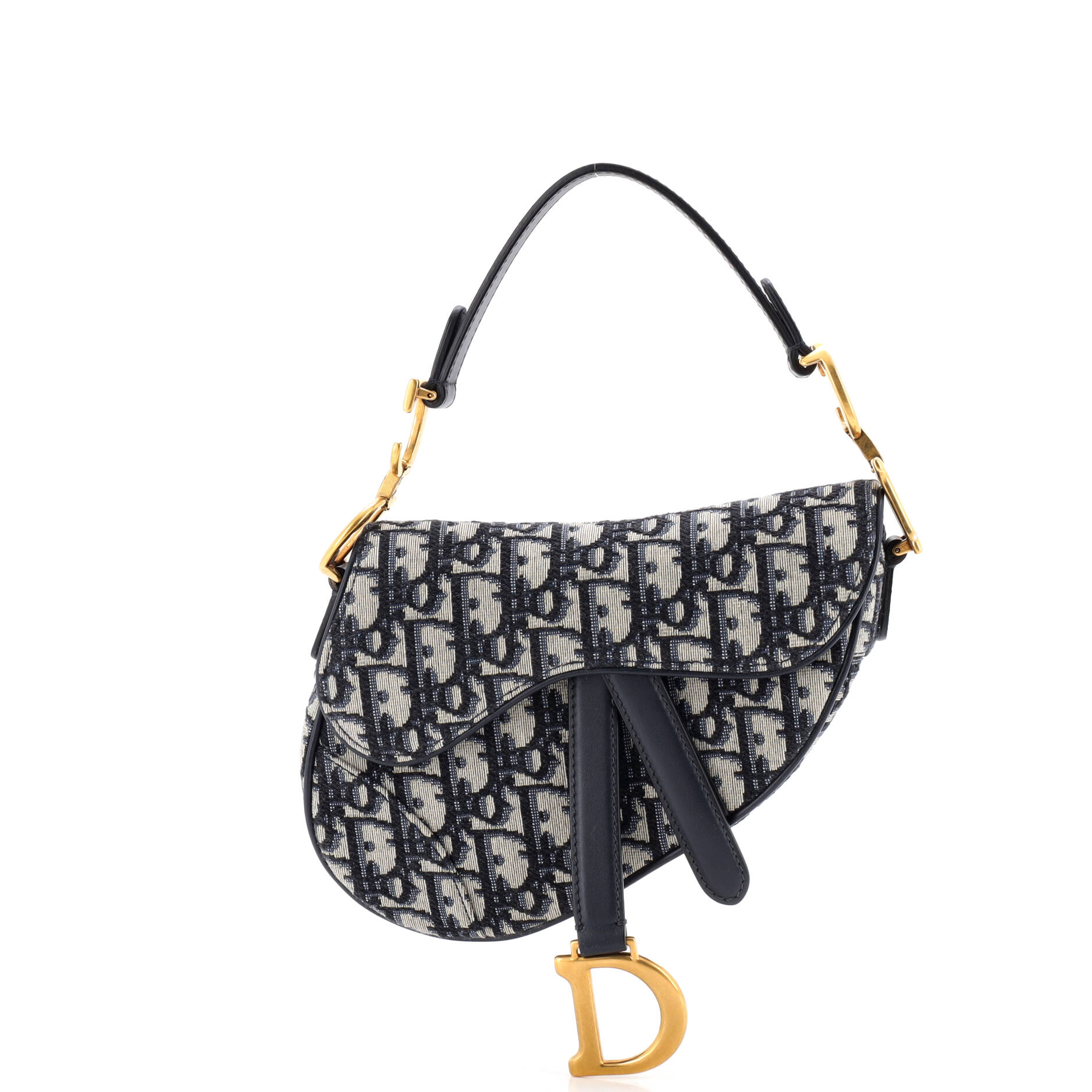 Saddle Handbag Oblique Canvas Mini