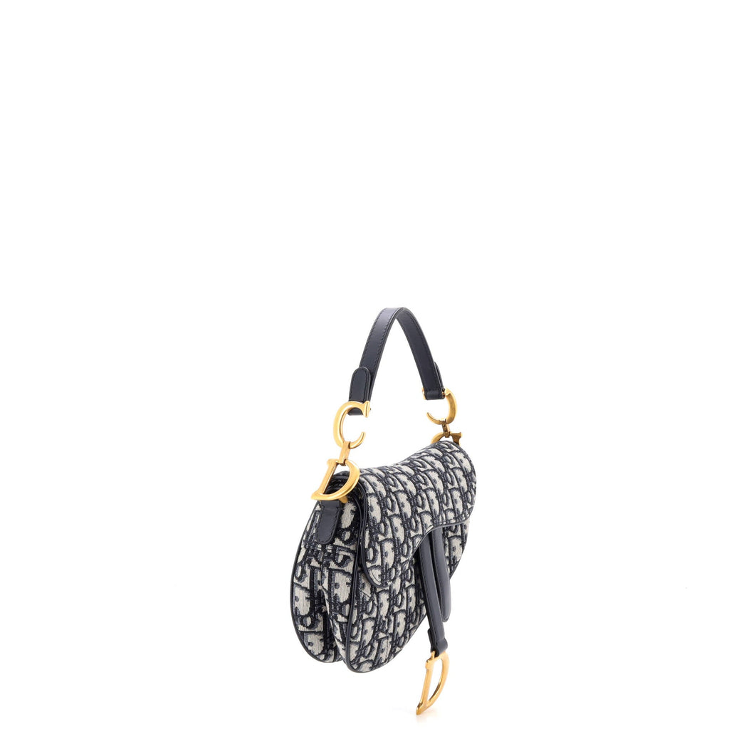 Saddle Handbag Oblique Canvas Mini