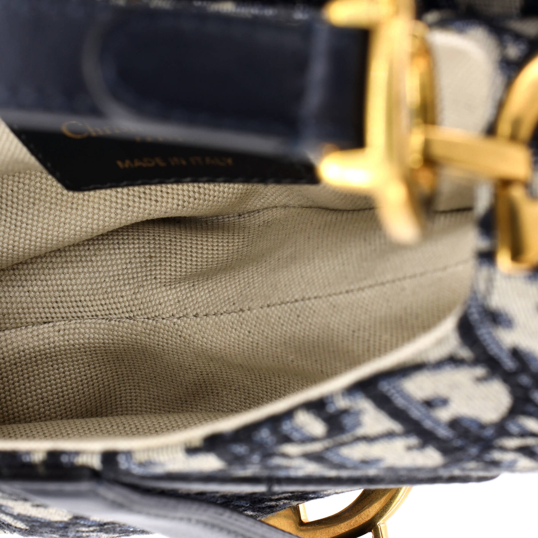 Saddle Handbag Oblique Canvas Mini