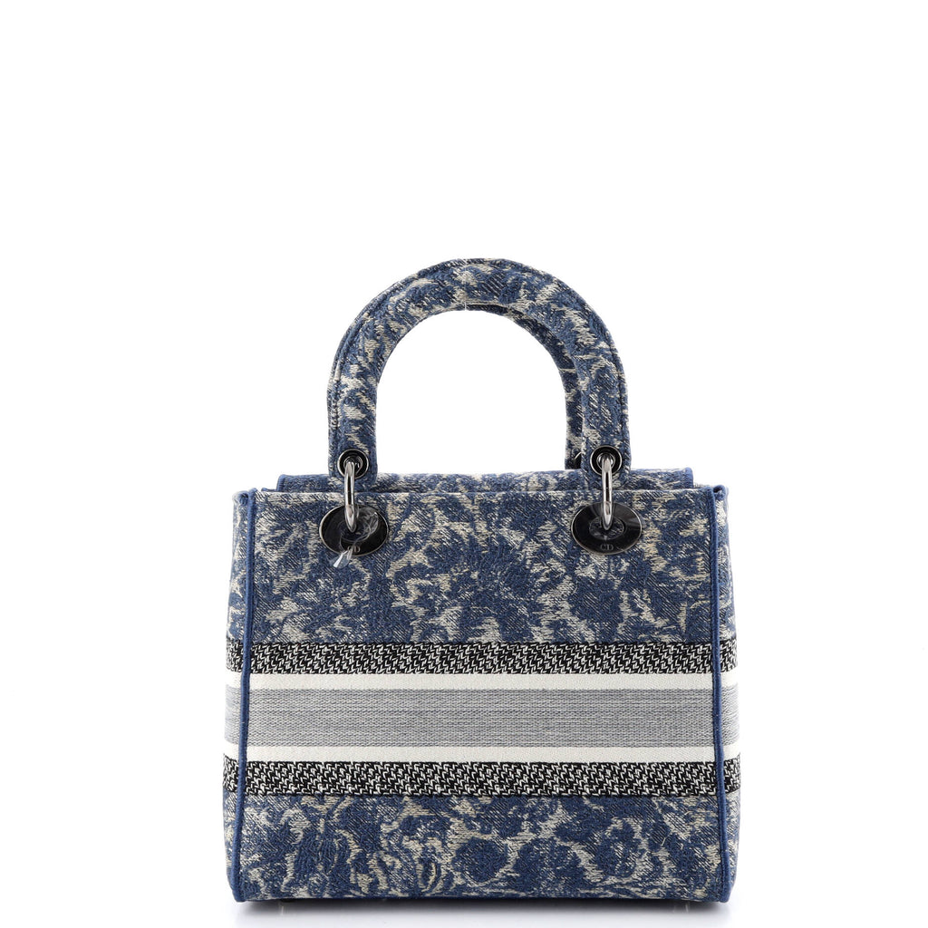 Lady D-Lite Bag Embroidered Canvas Medium