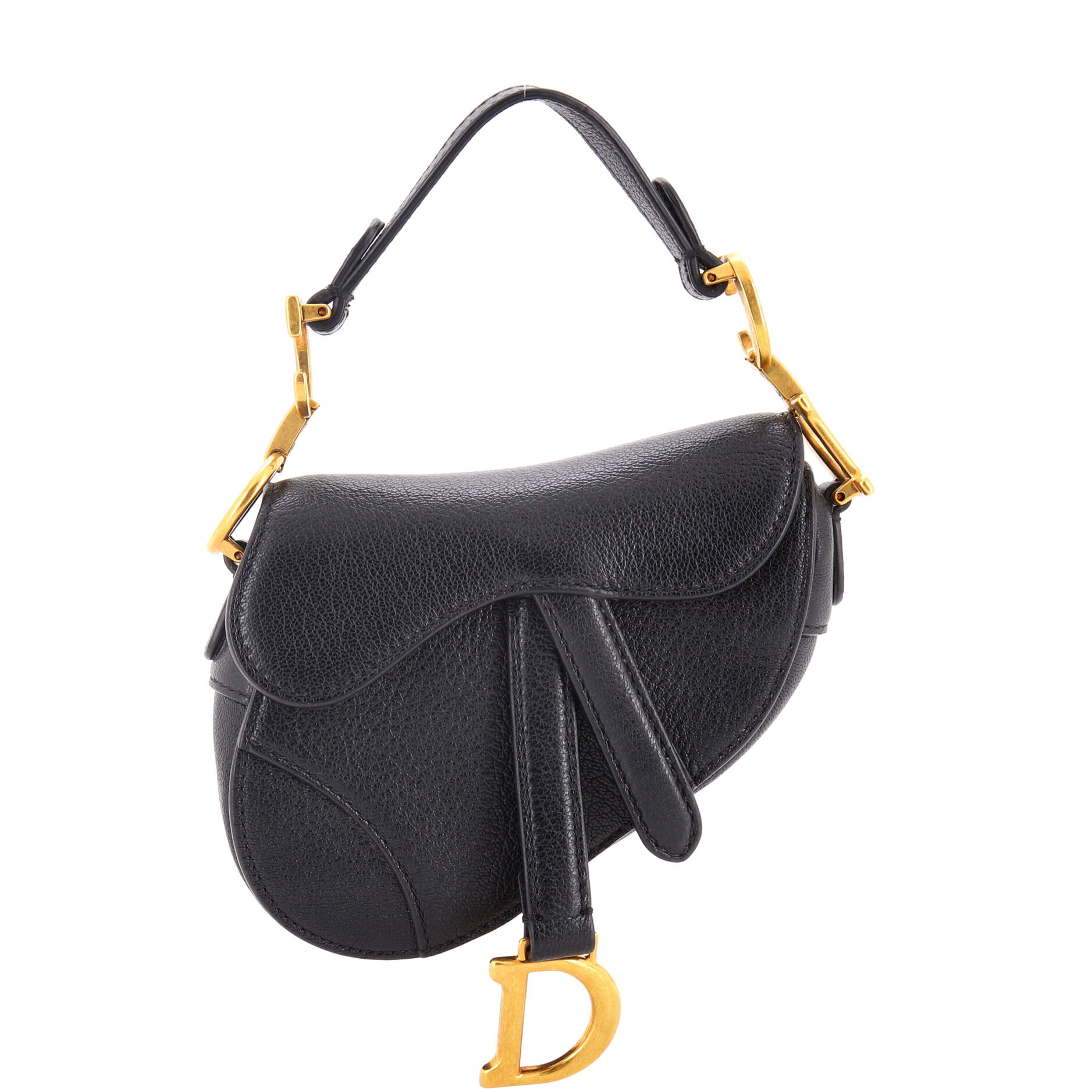 Saddle Handbag Leather Micro