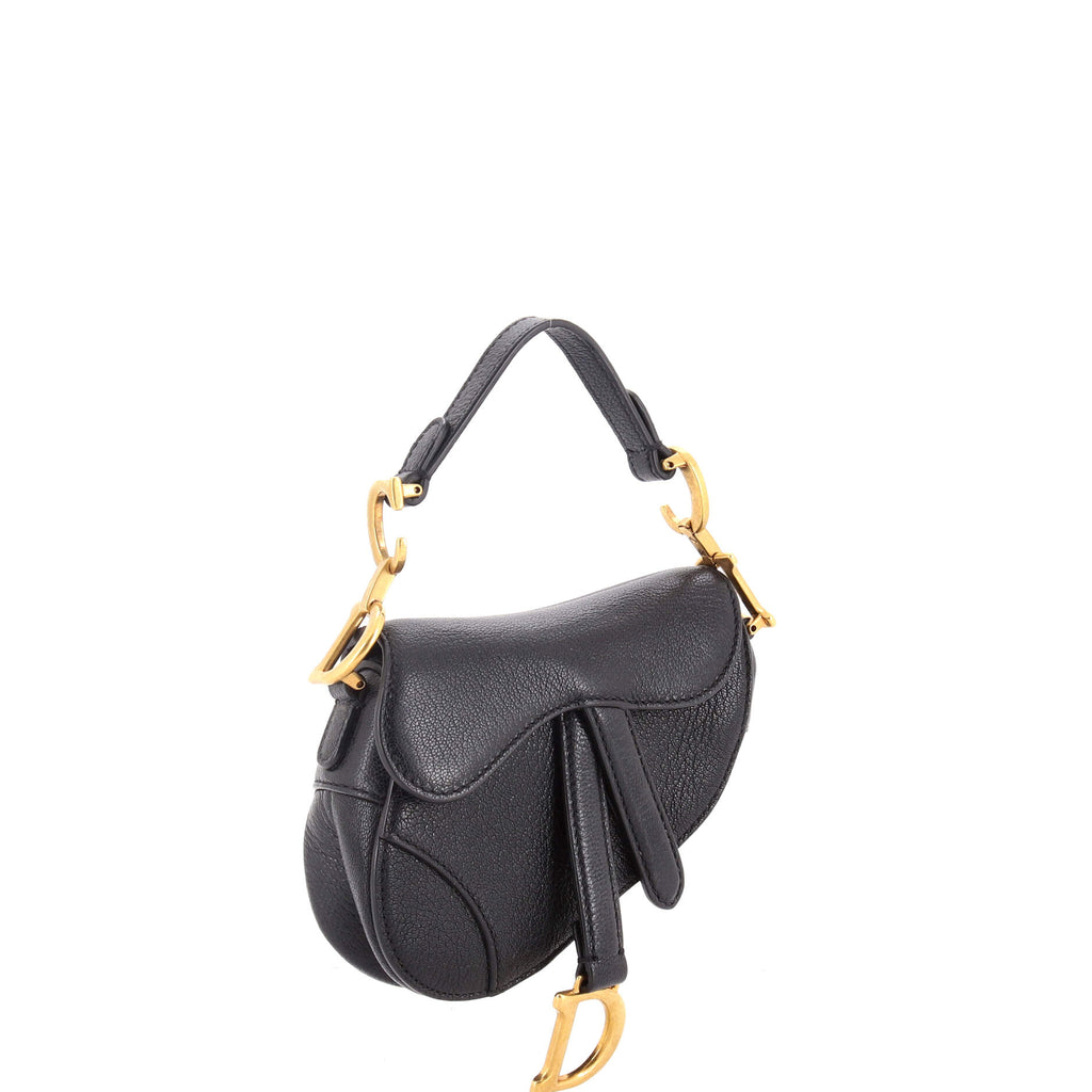 Saddle Handbag Leather Micro