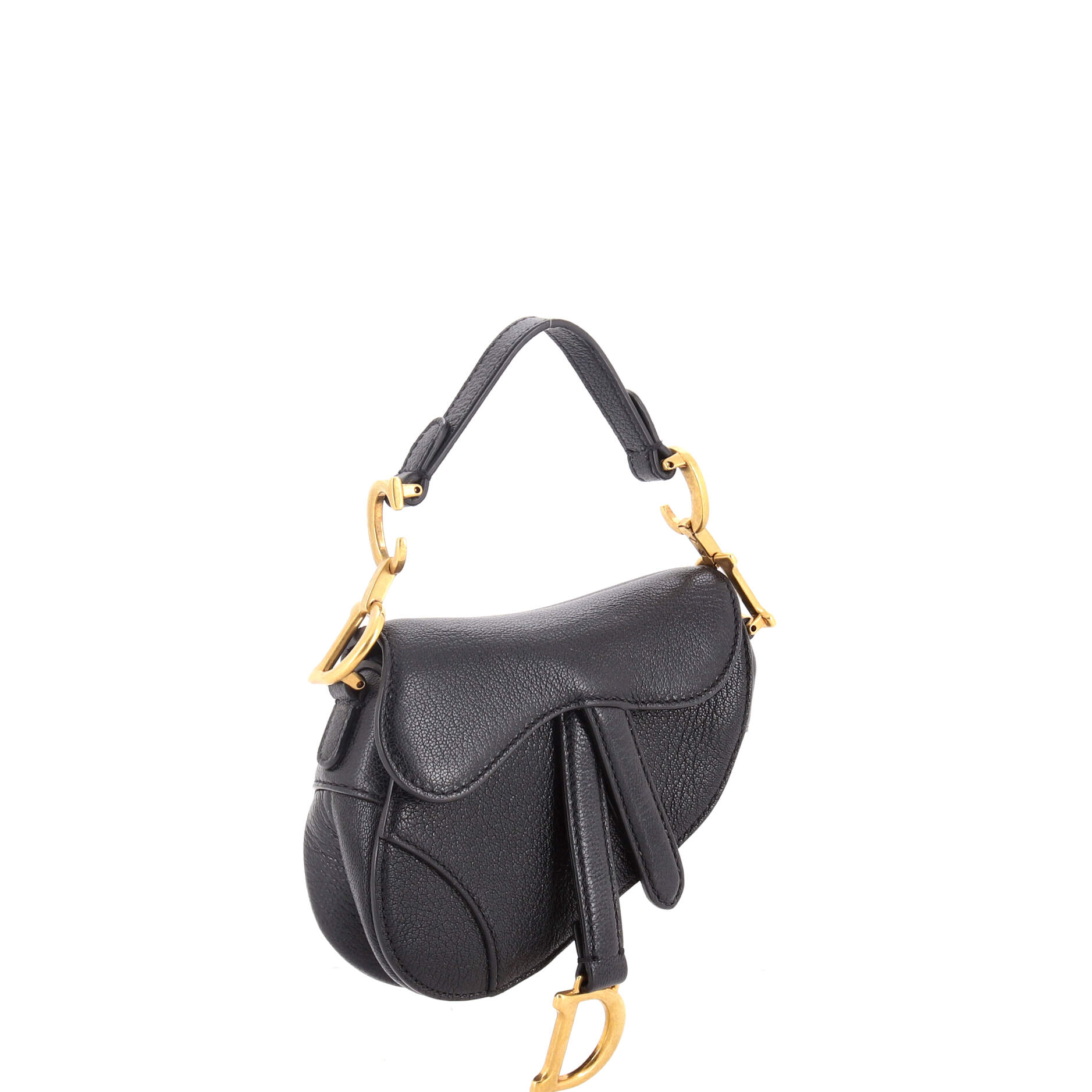 Saddle Handbag Leather Micro