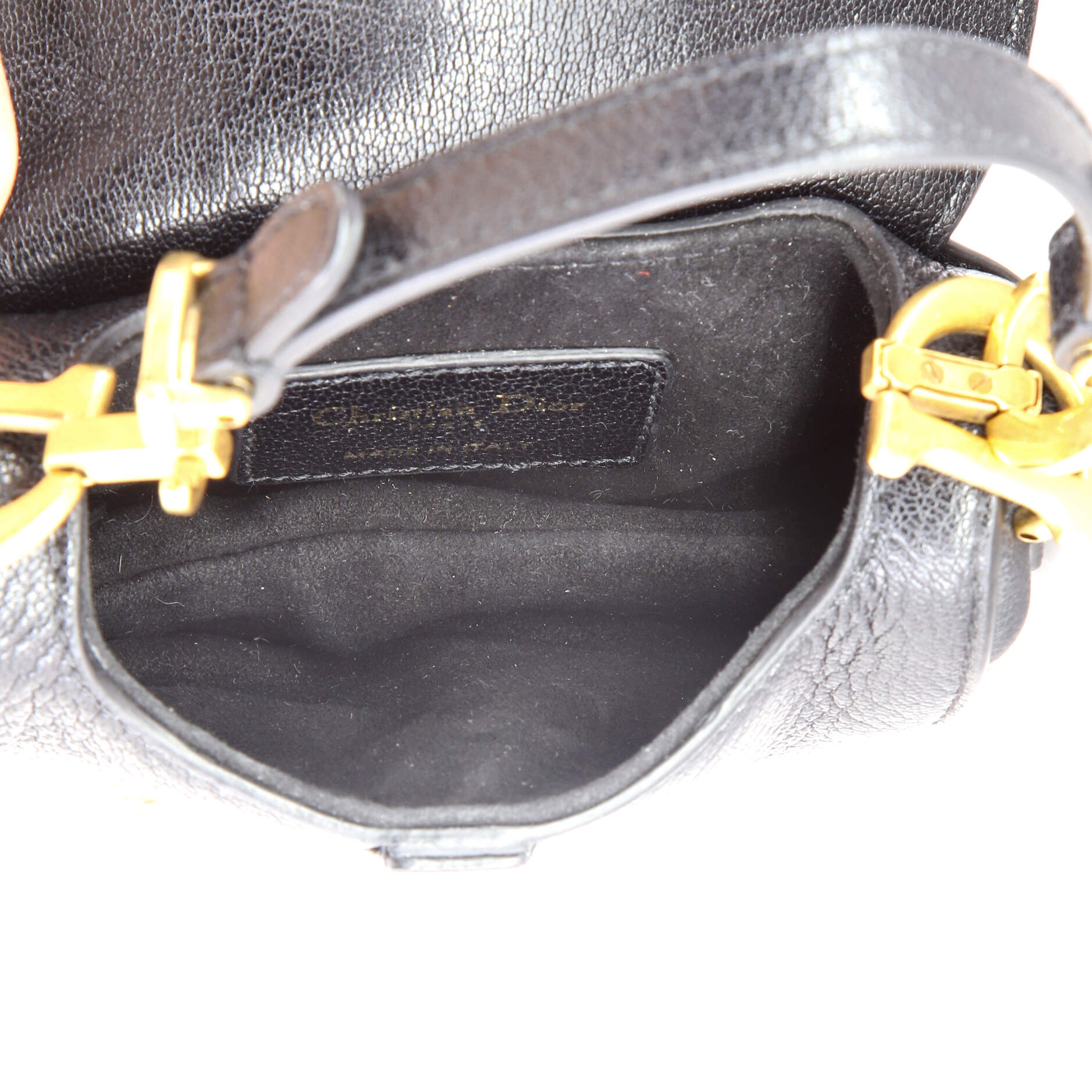 Saddle Handbag Leather Micro