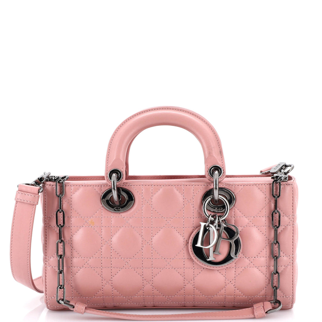 Lady D-Joy Bag Cannage Quilt Lambskin Medium