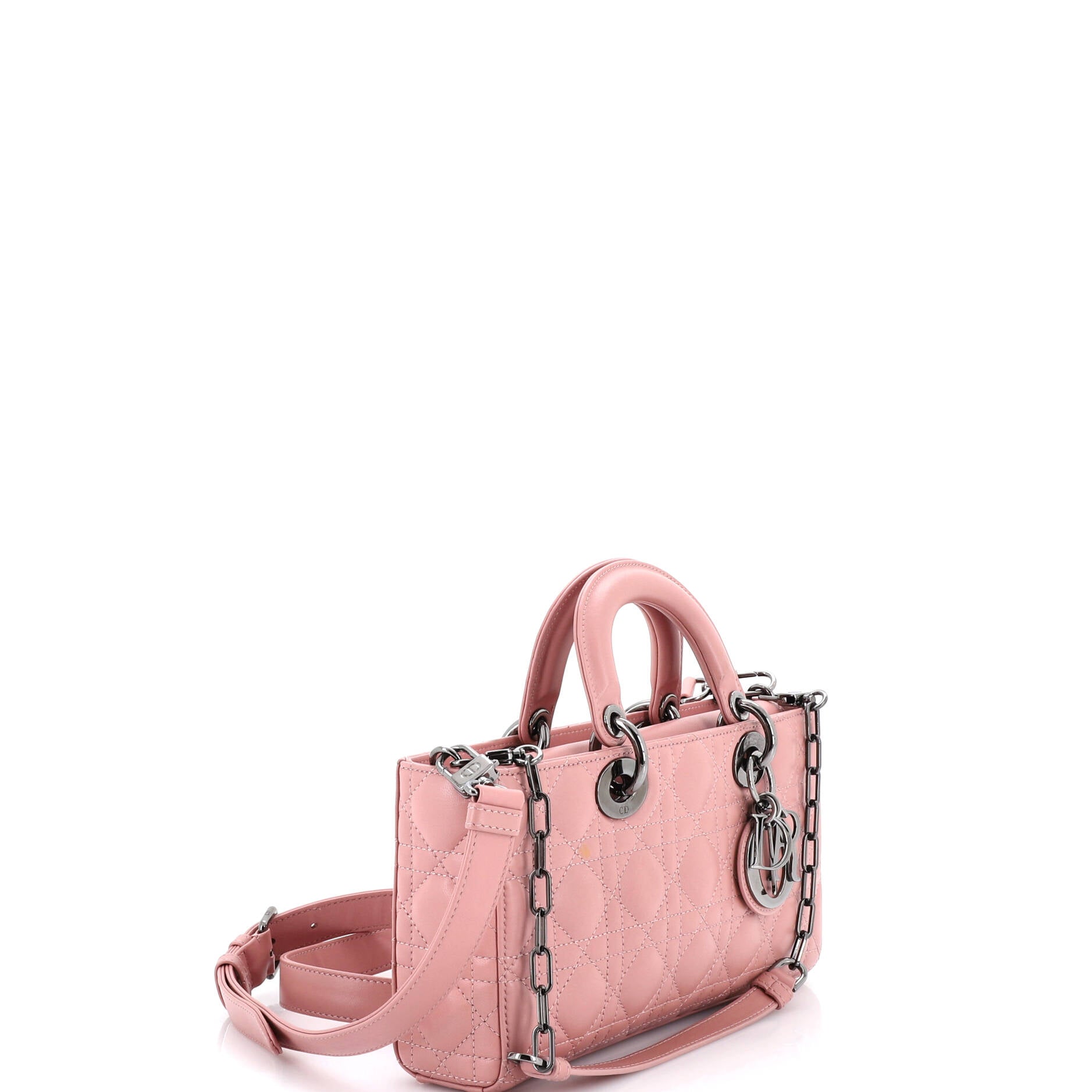 Lady D-Joy Bag Cannage Quilt Lambskin Medium