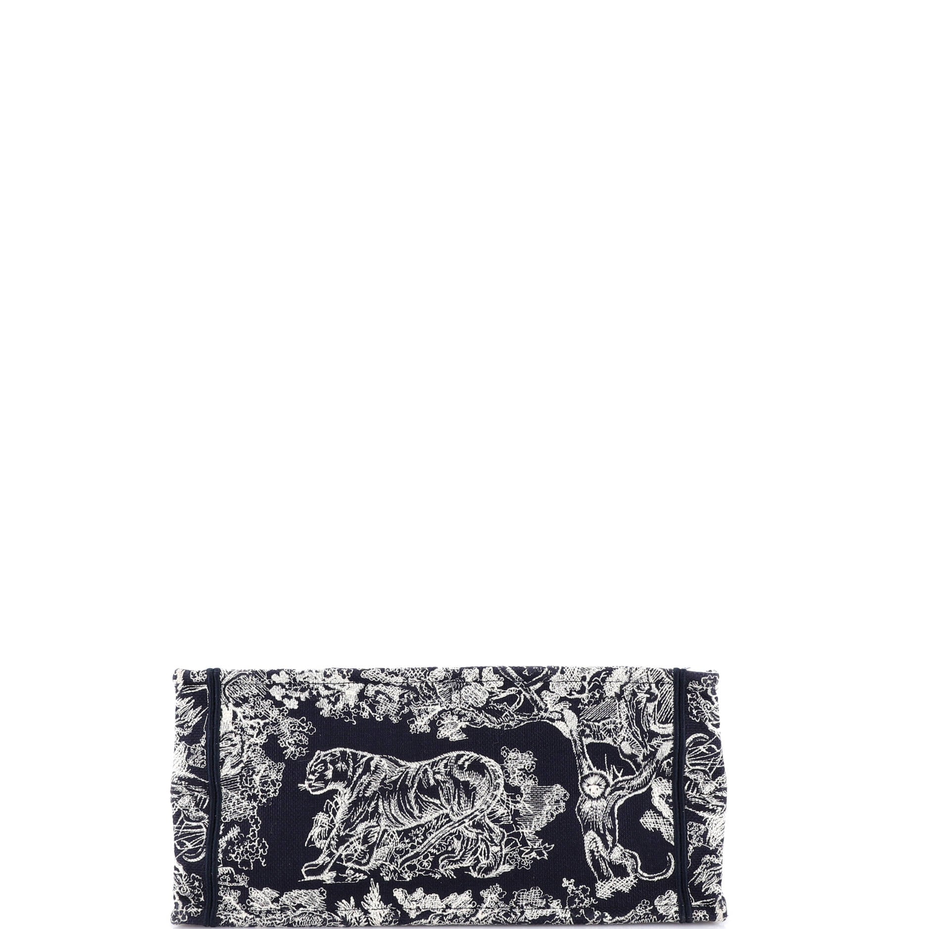 Book Tote Embroidered Canvas Medium