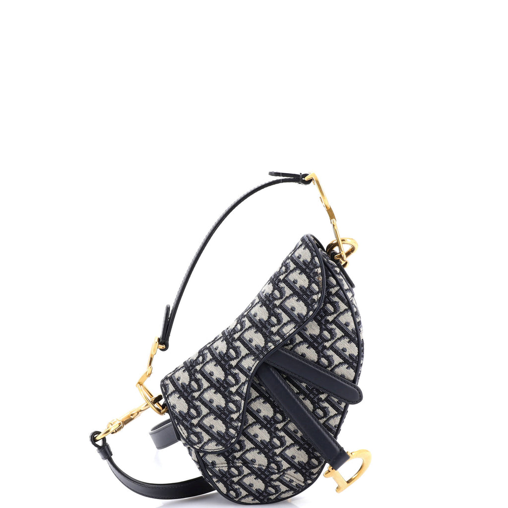 Saddle Handbag Oblique Canvas Mini