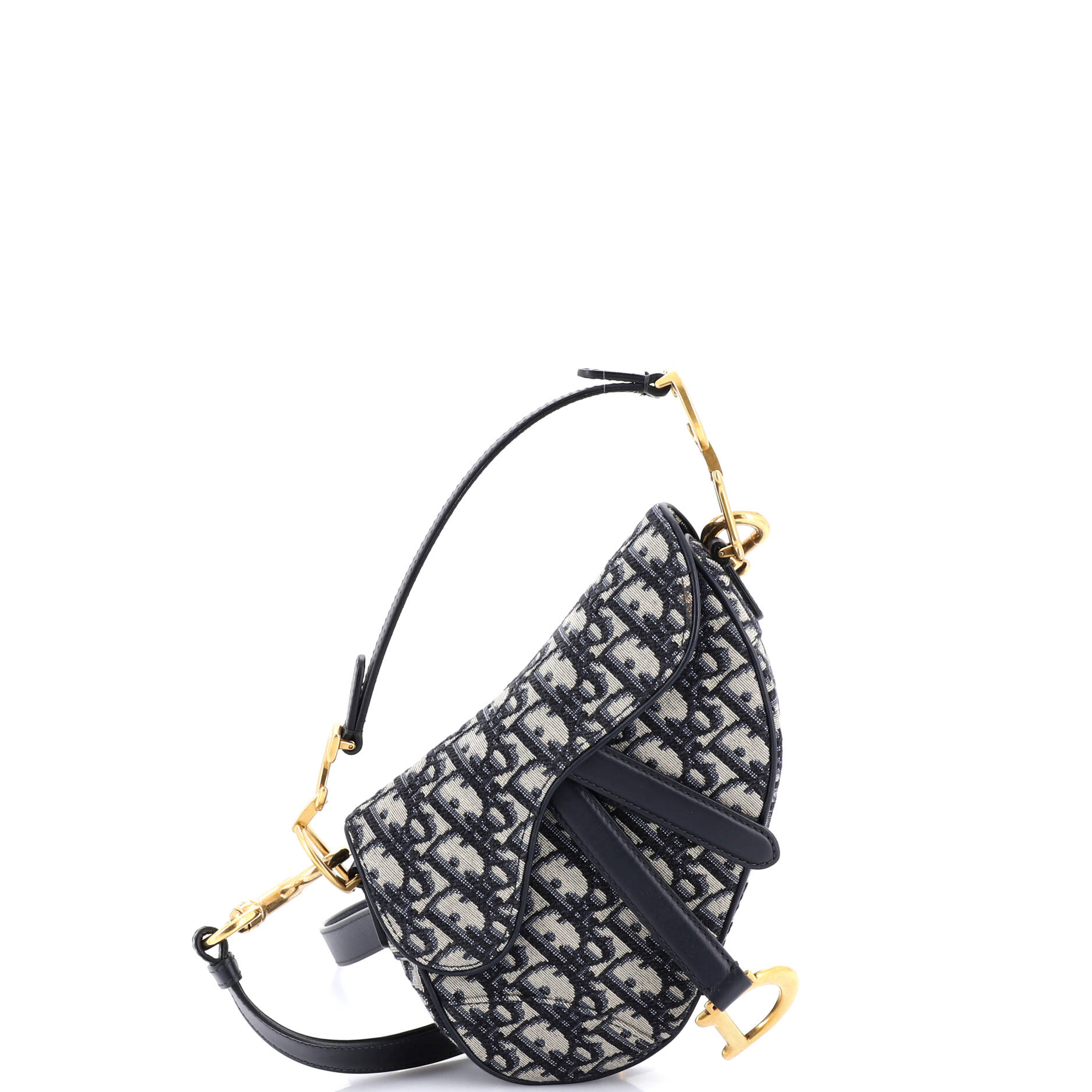 Saddle Handbag Oblique Canvas Mini
