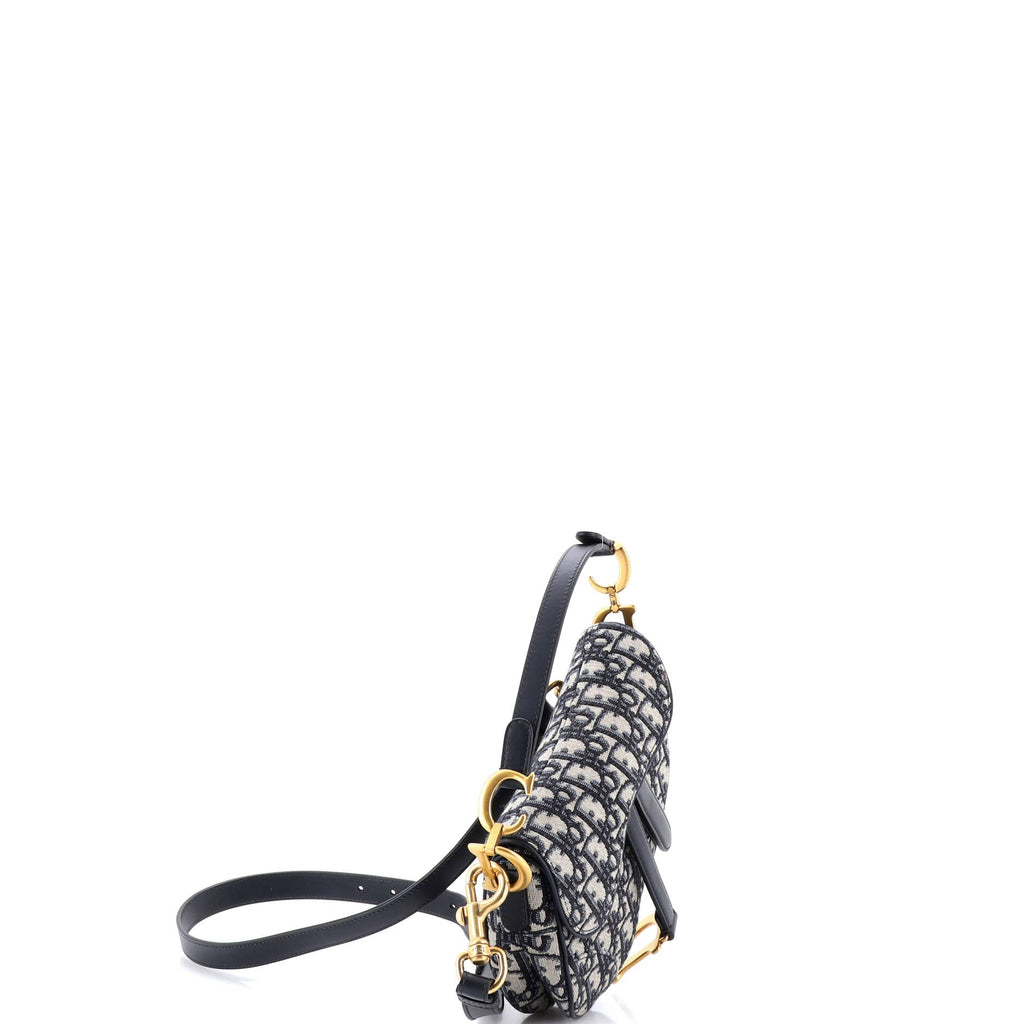 Saddle Handbag Oblique Canvas Mini