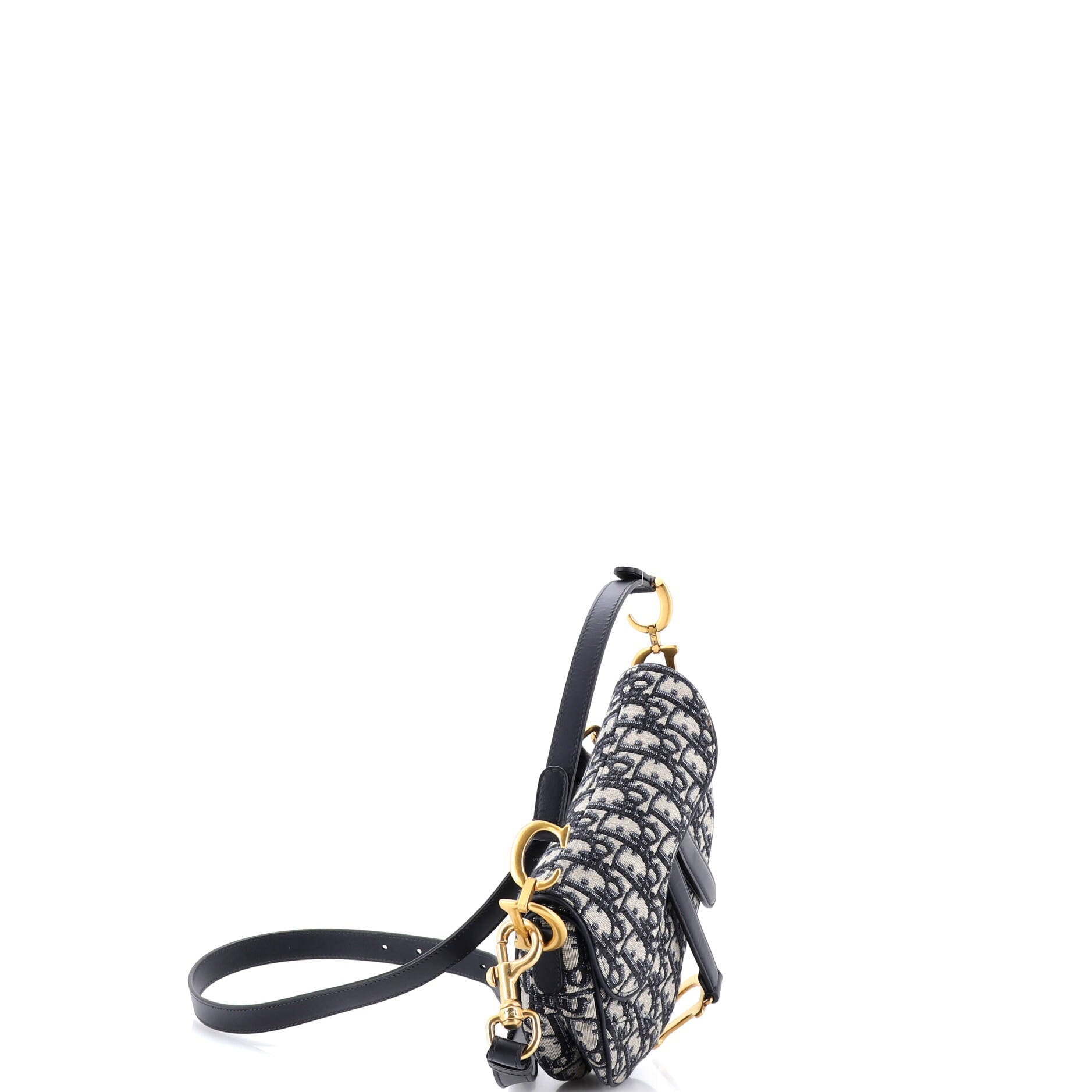 Saddle Handbag Oblique Canvas Mini