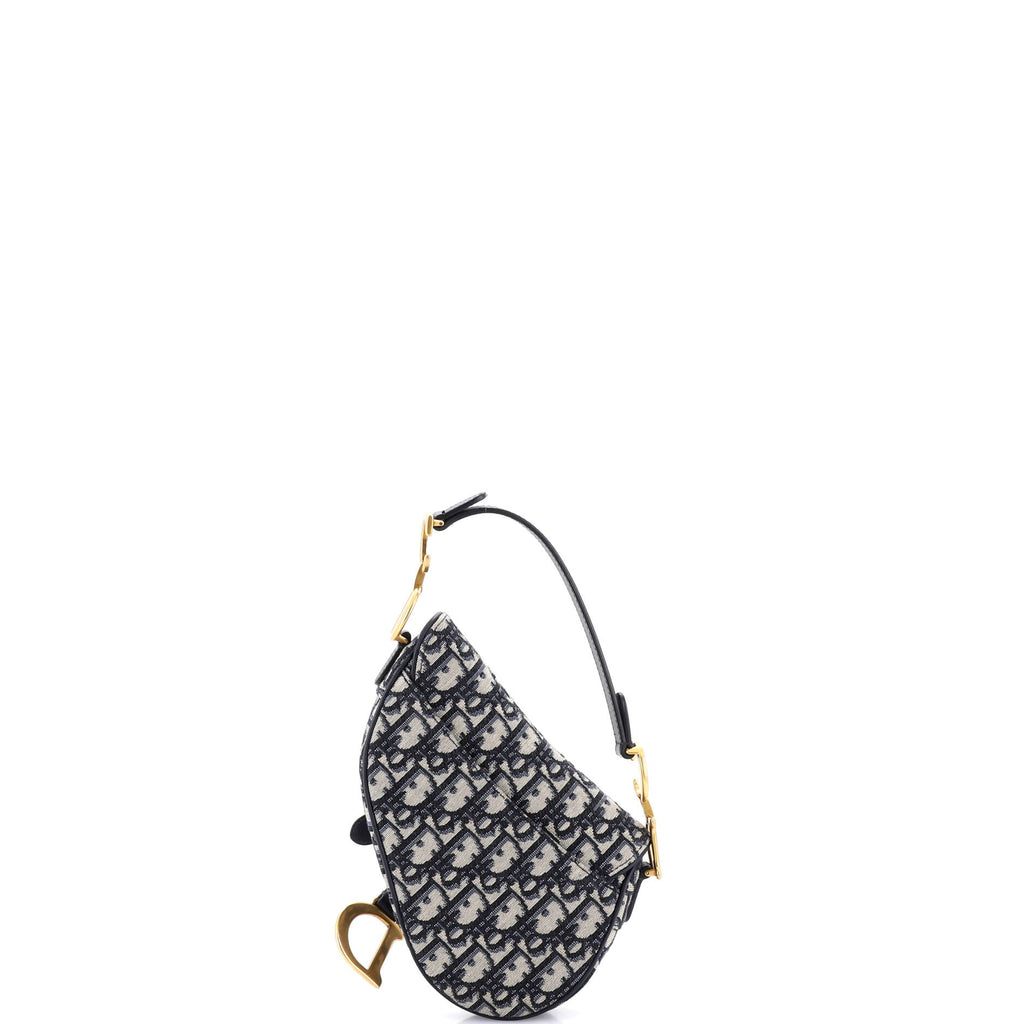 Saddle Handbag Oblique Canvas Mini