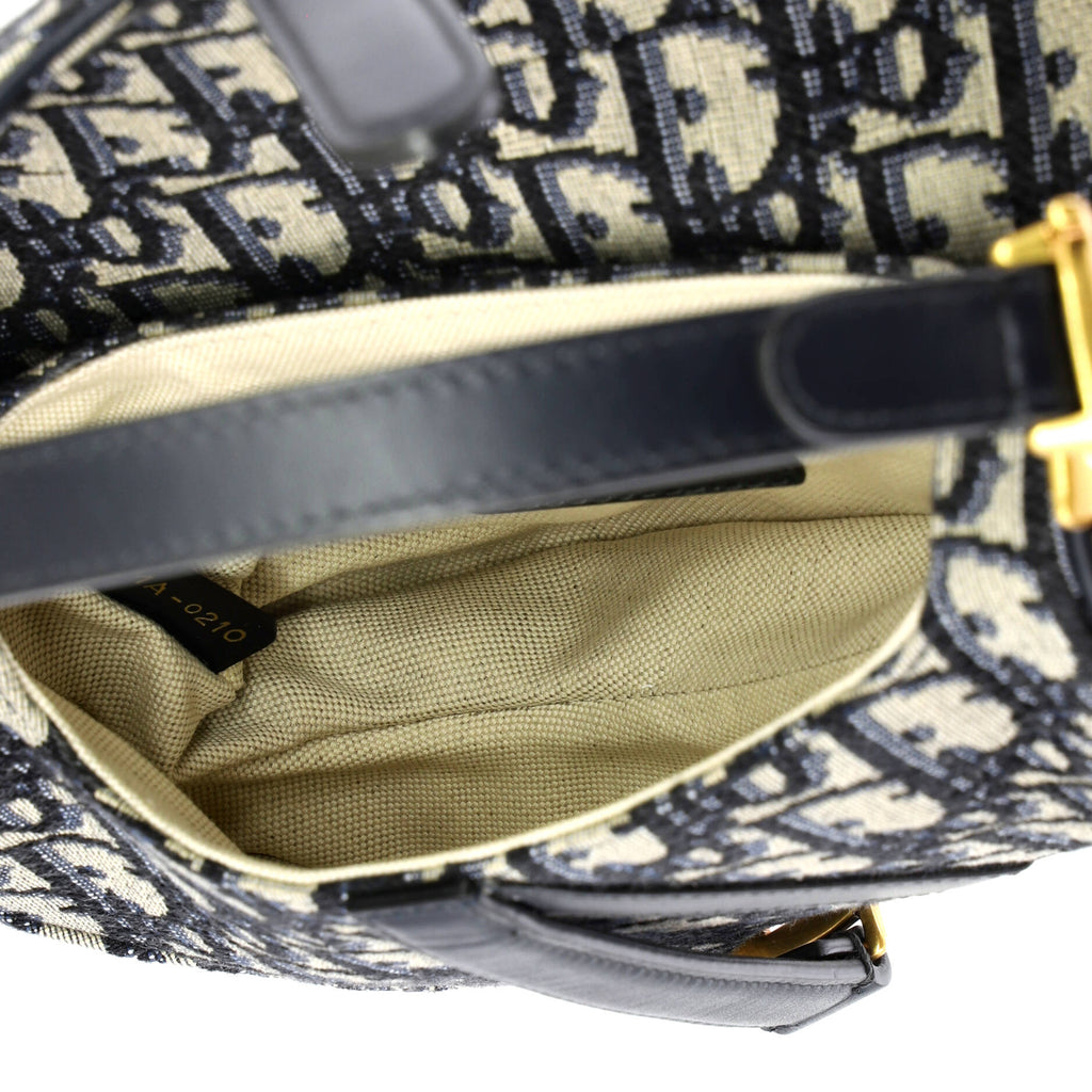 Saddle Handbag Oblique Canvas Mini