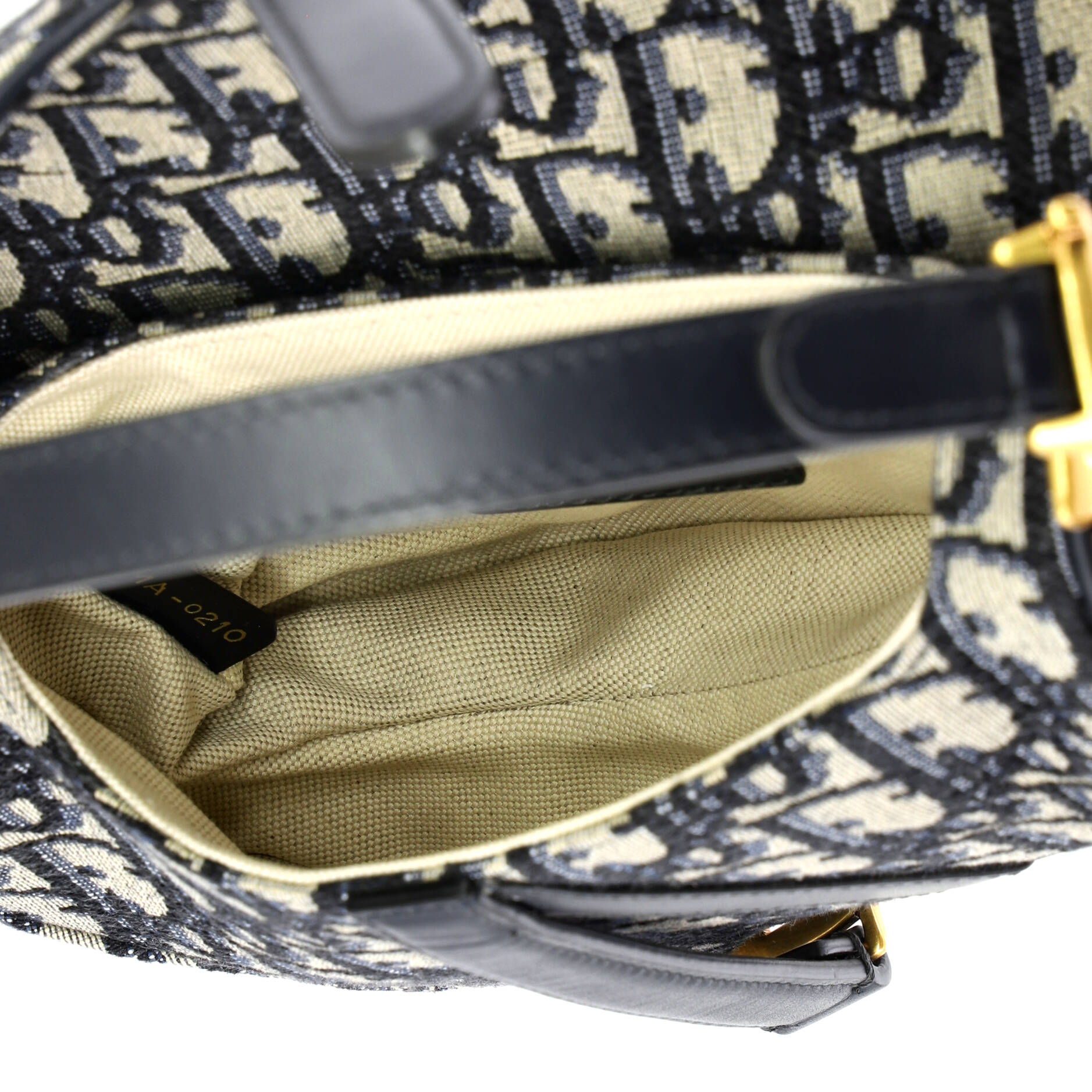 Saddle Handbag Oblique Canvas Mini