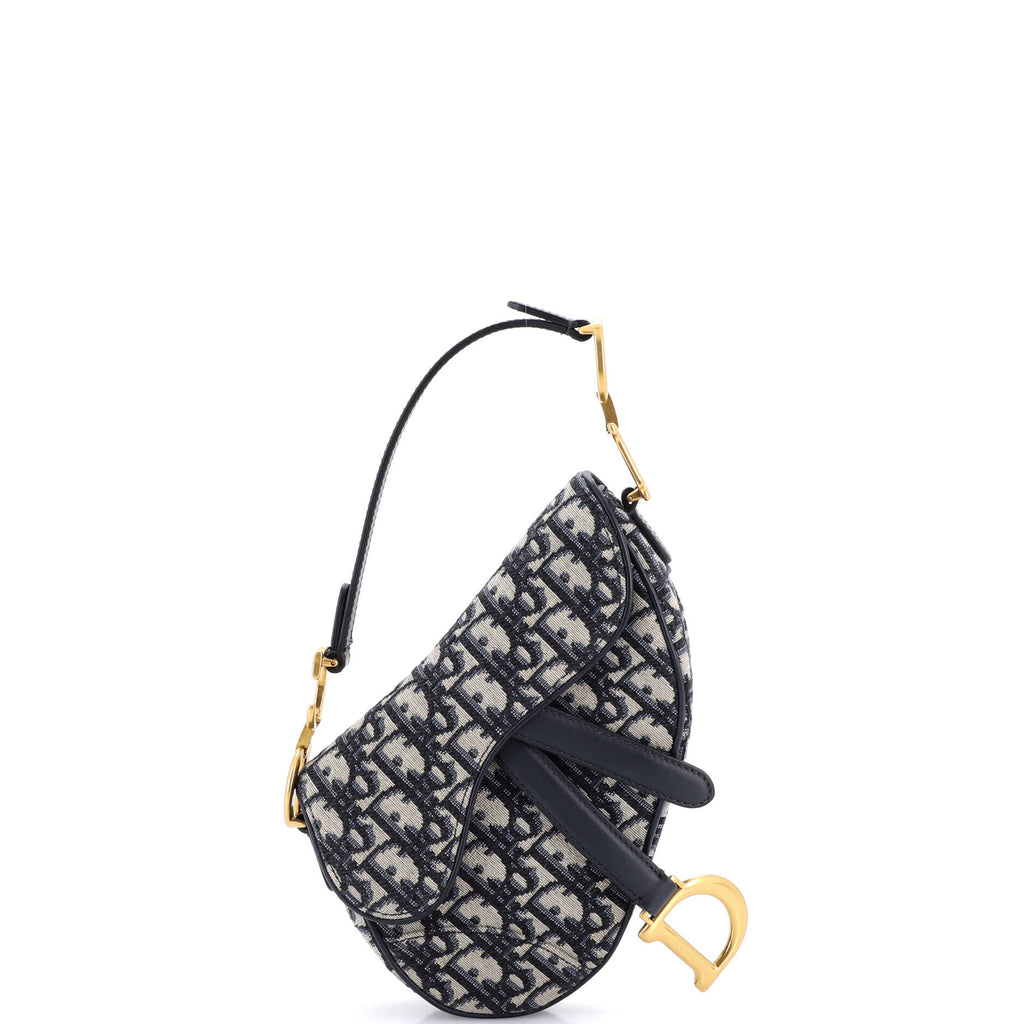 Saddle Handbag Oblique Canvas Mini